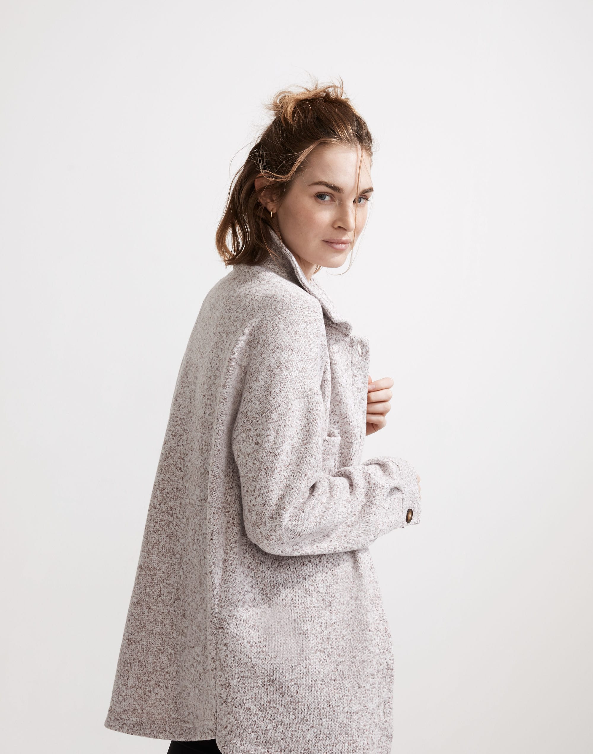 MWL (Re)sourced Sweater Fleece Shirt-Jacket | Madewell