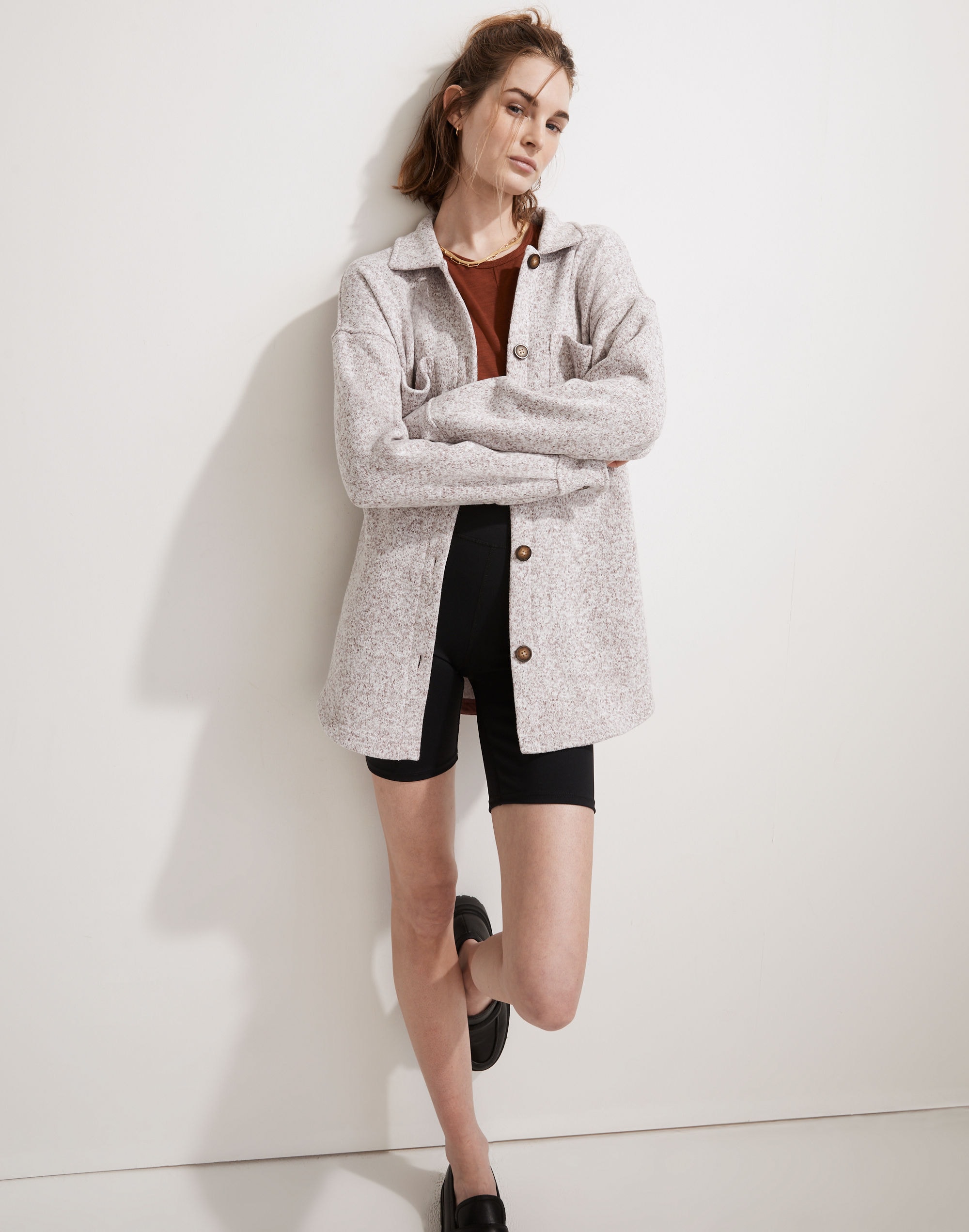 MWL (Re)sourced Sweater Fleece Shirt-Jacket | Madewell