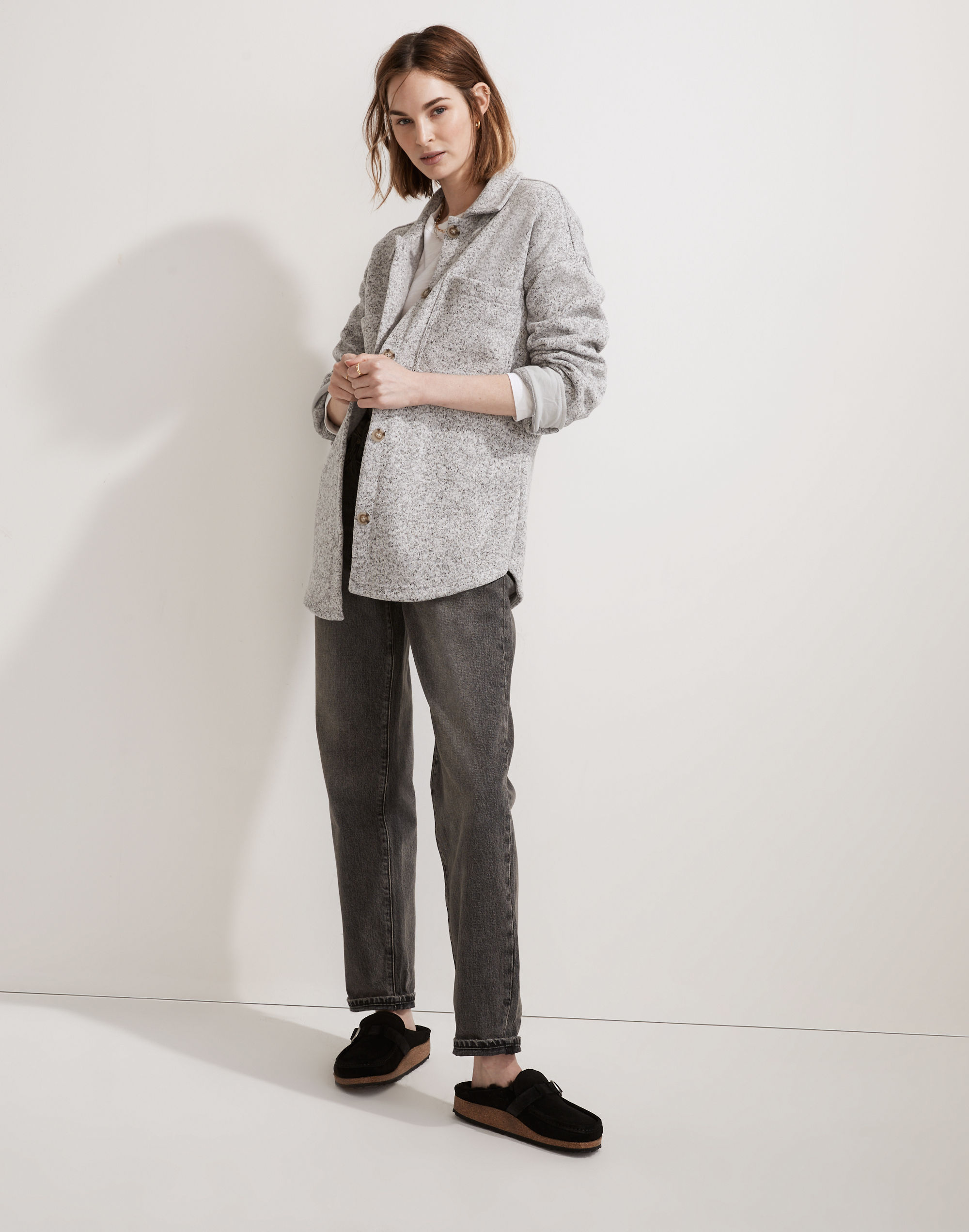 MWL (Re)sourced Sweater Fleece Shirt-Jacket | Madewell