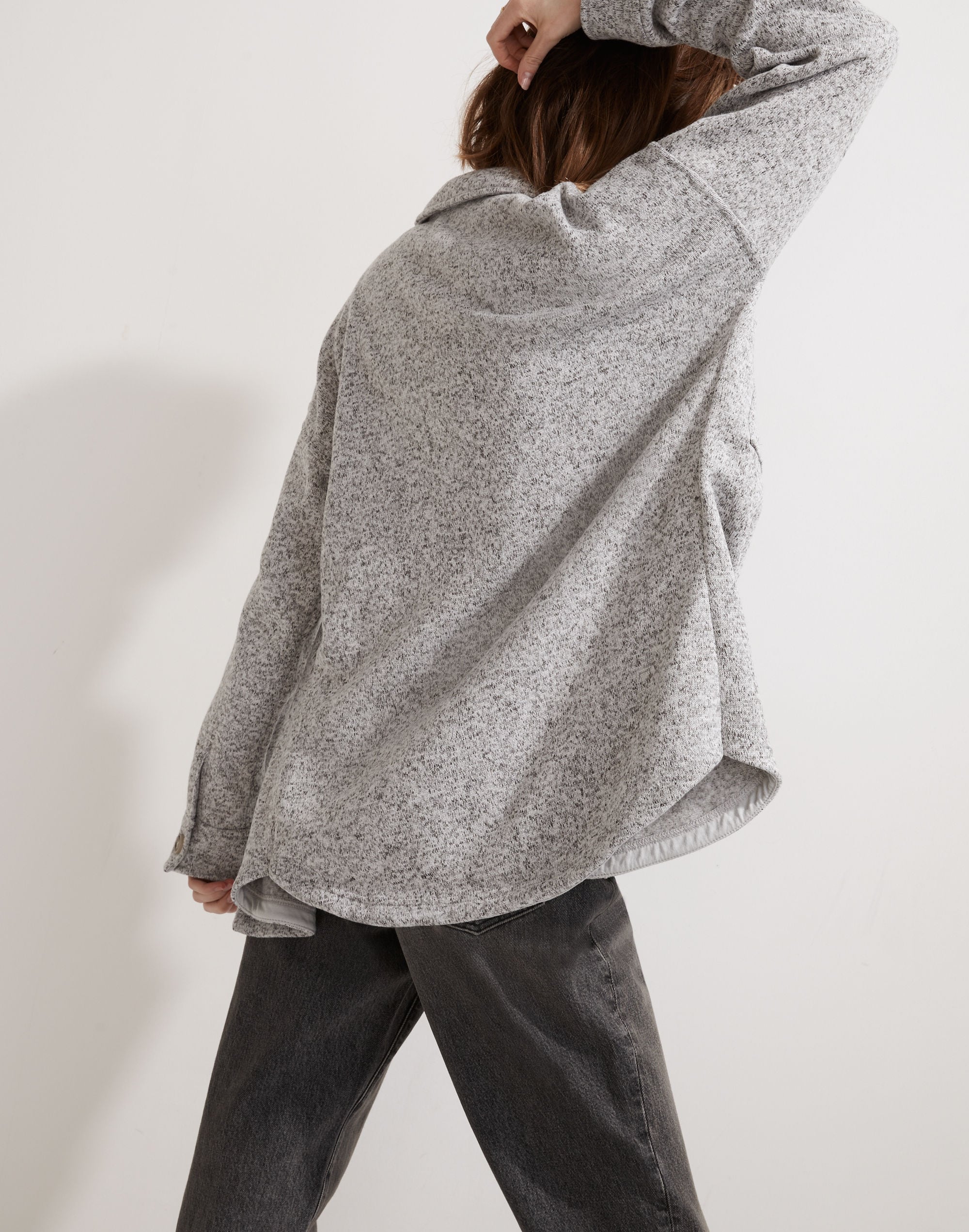 MWL (Re)sourced Sweater Fleece Shirt-Jacket | Madewell