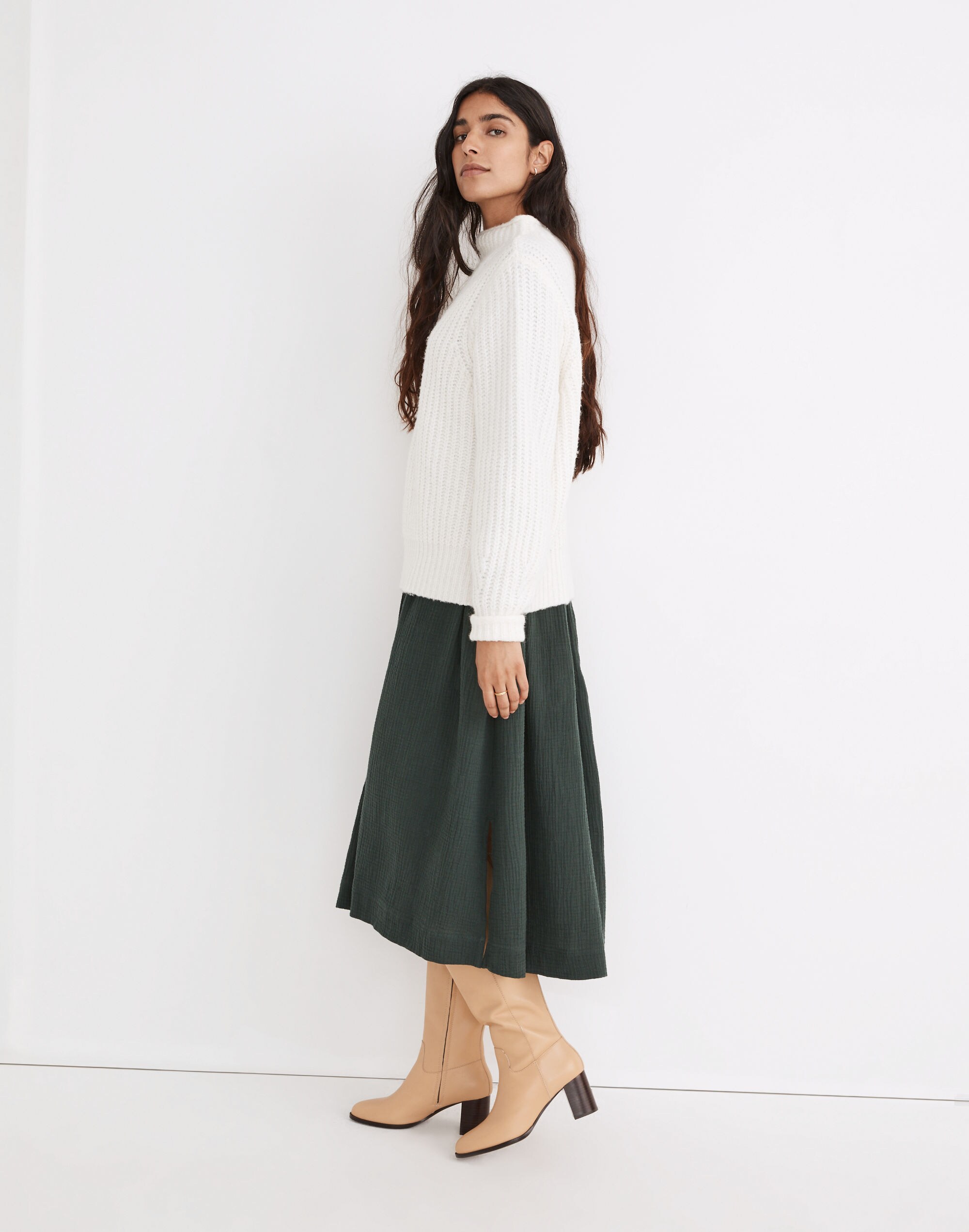 Loretto Mockneck Pullover Sweater | Madewell