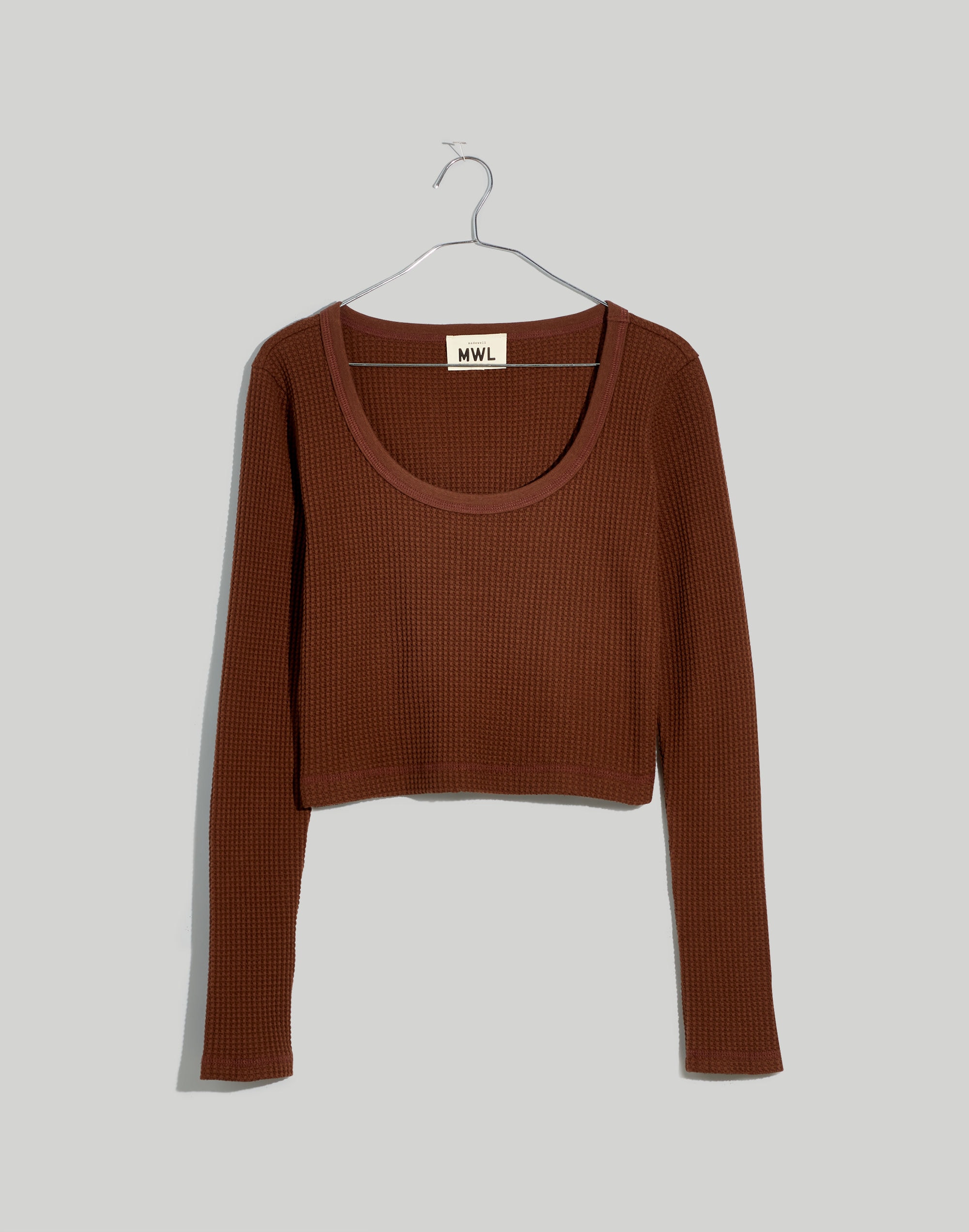 MWL Waffle Long-Sleeve Crop Tee | Madewell