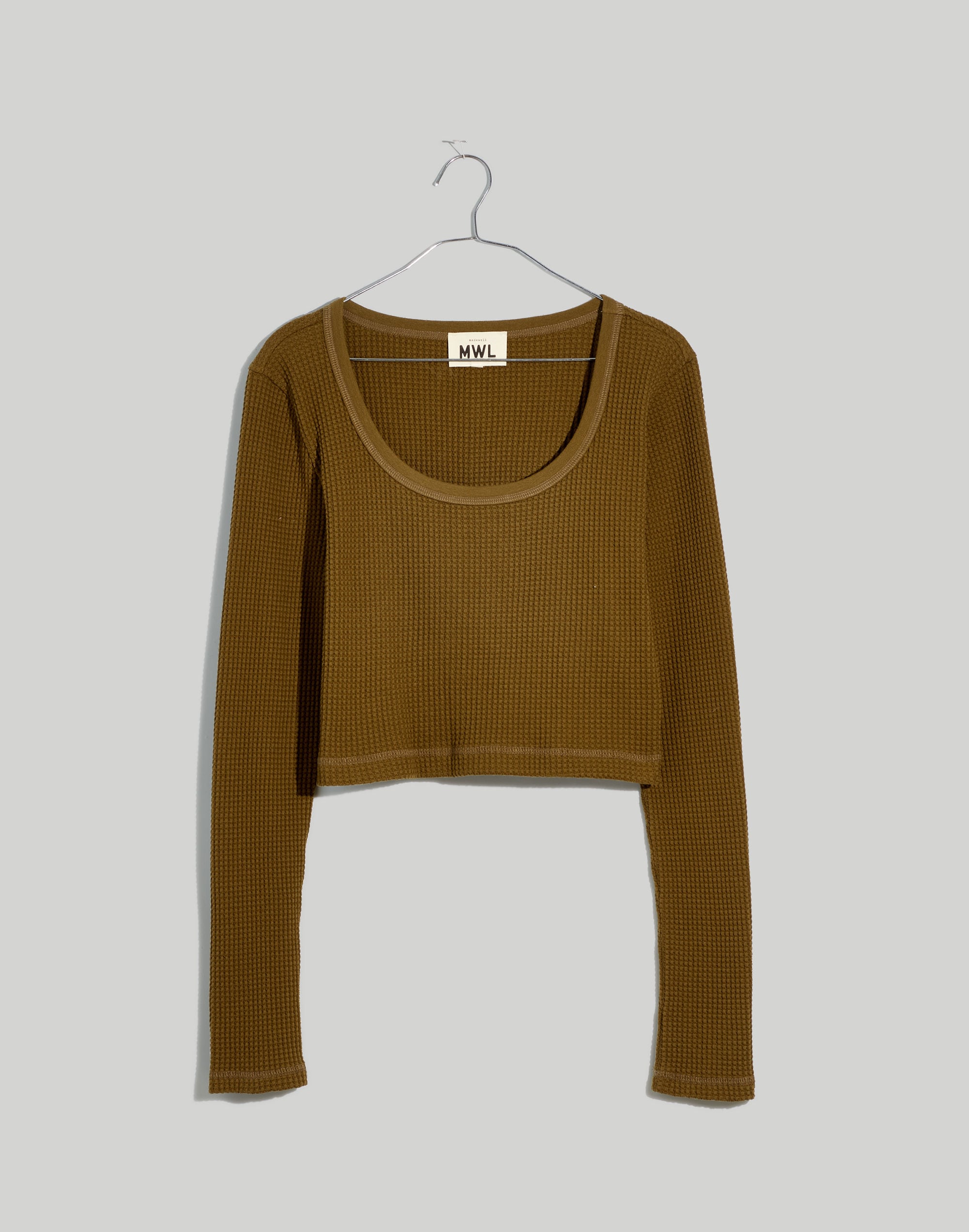 MWL Waffle Long-Sleeve Crop Tee | Madewell