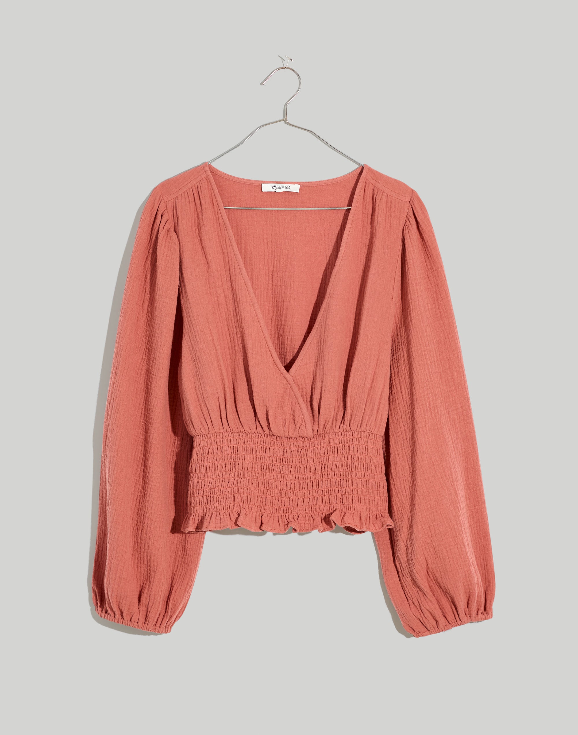 Lightspun Julianne Smocked-Waist Top | Madewell