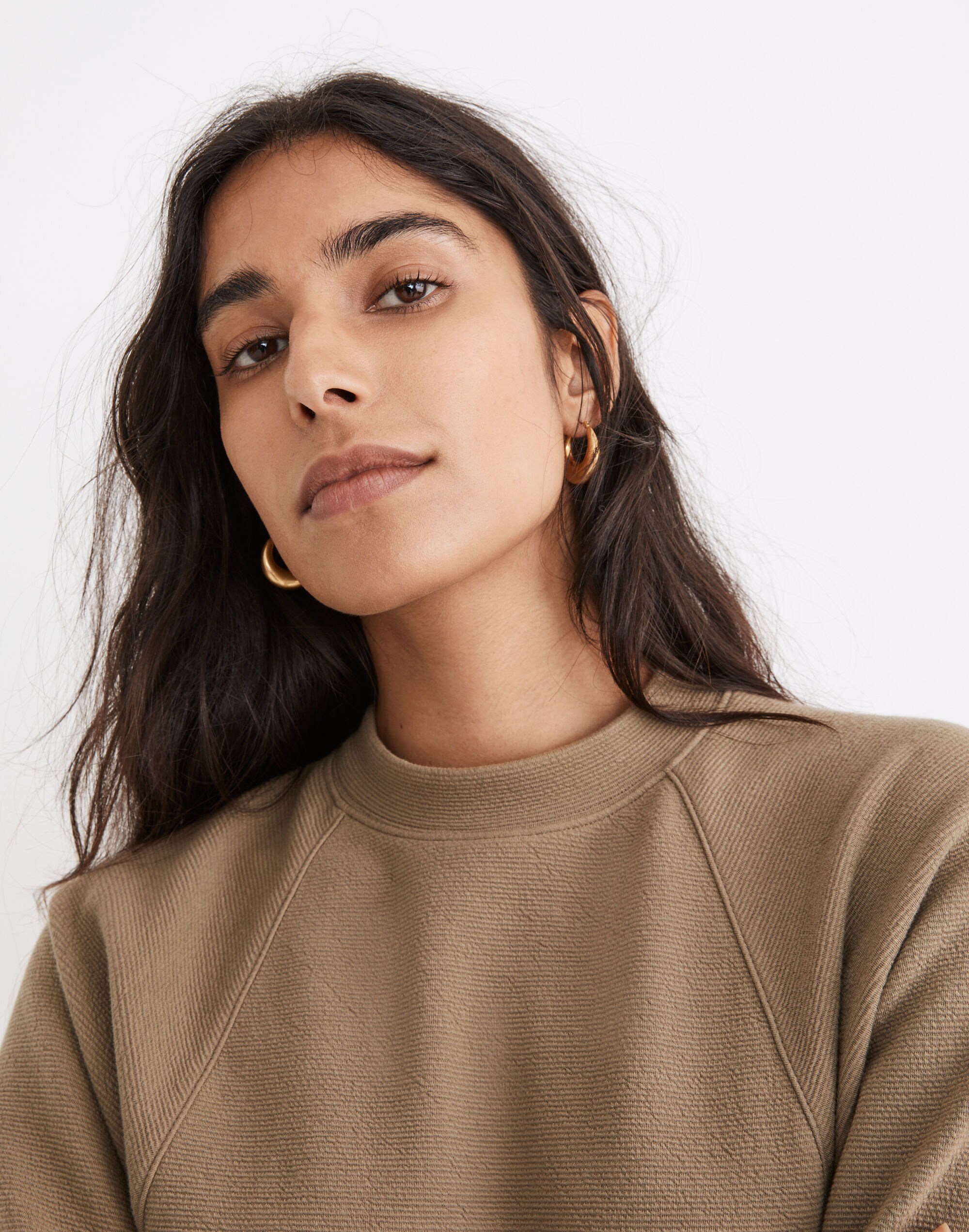 Button-Back Mockneck Top | Madewell