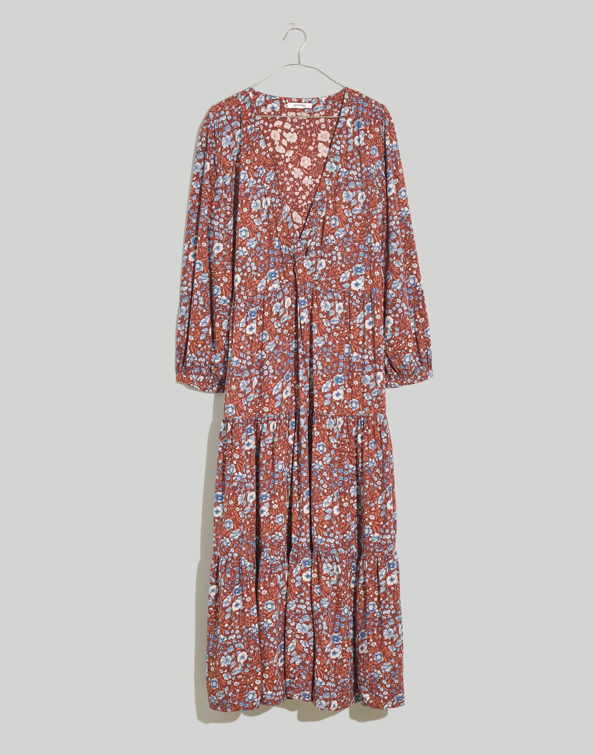 Challis Wrap Midi Dress in Woodland Floral | Madewell