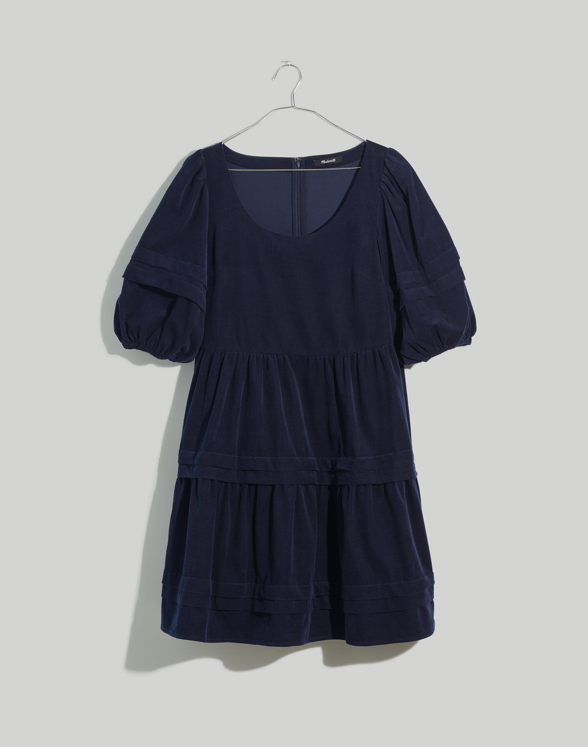 Corduroy Tiered Mini Dress