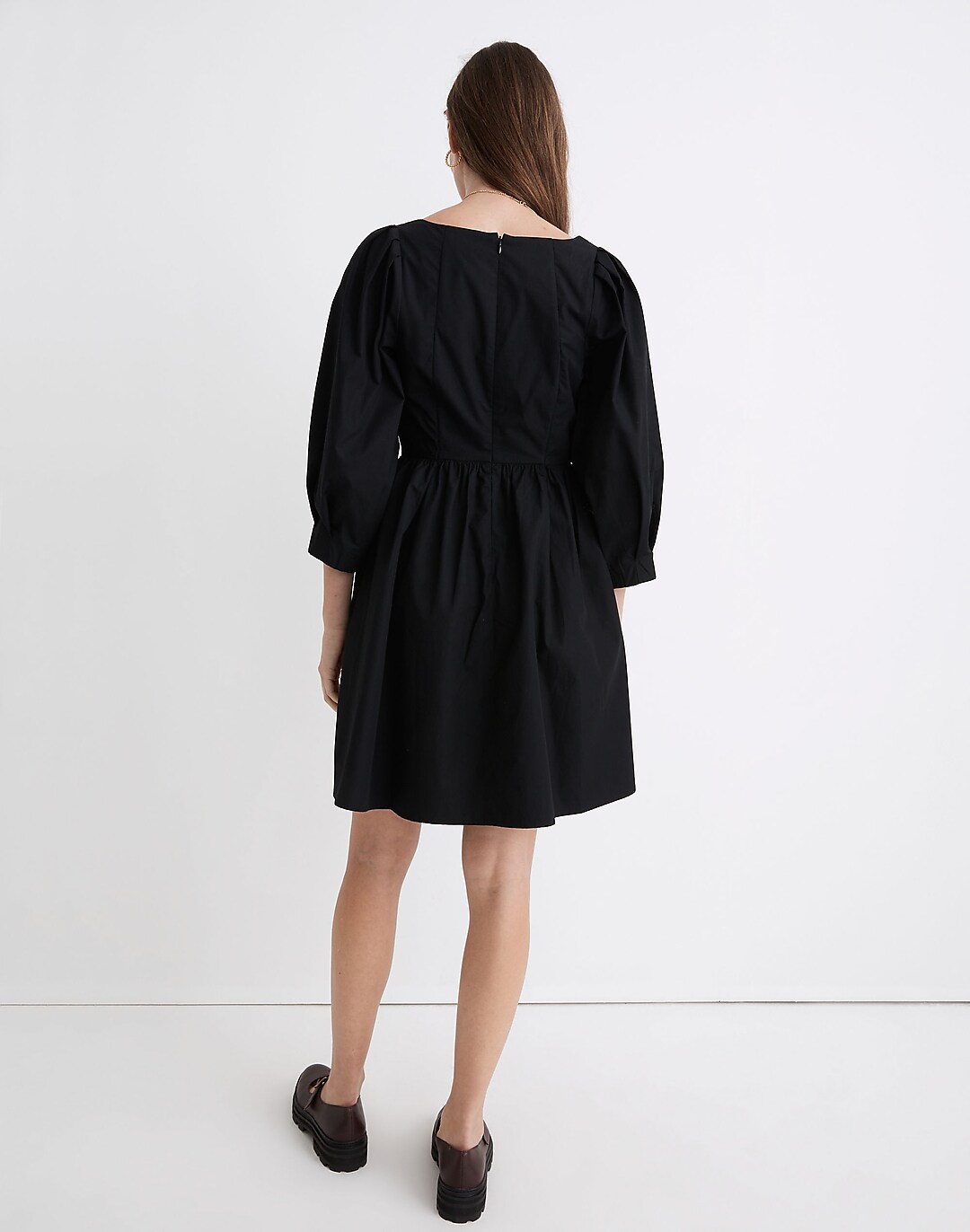 epa puff sleeve dress“BLK”ロングドレス