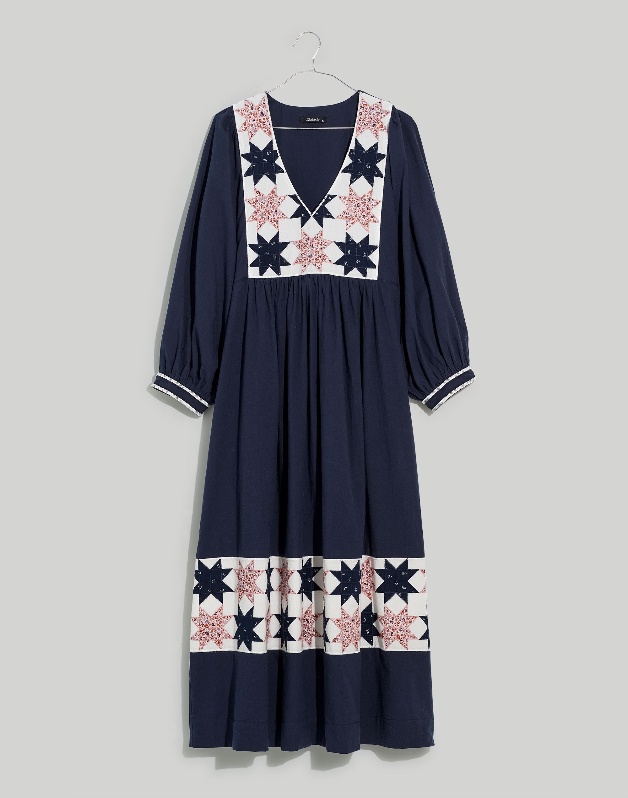 Quilted Patchwork Midi Dress | Madewell