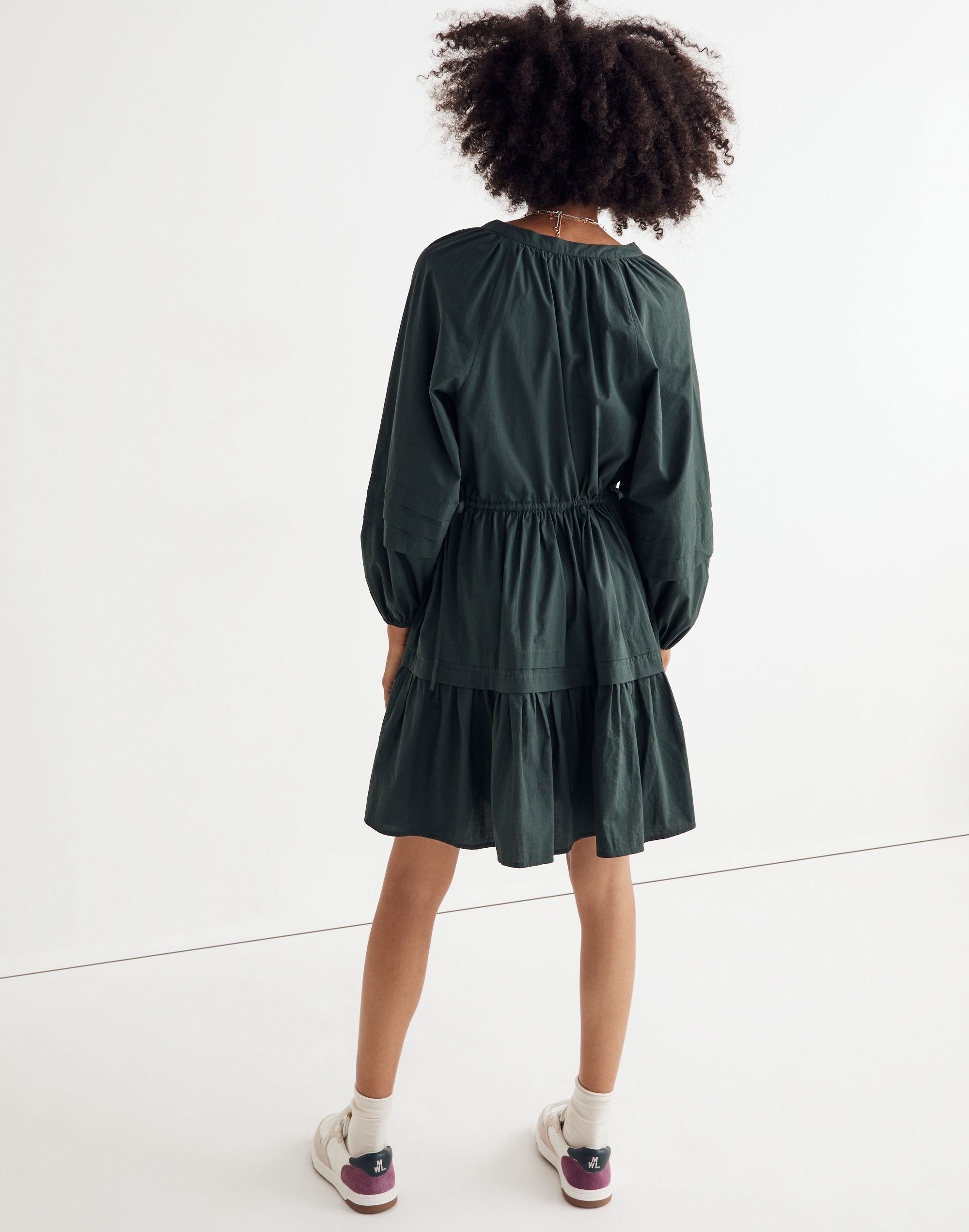 Crinkle Poplin Wrap Mini Dress | Madewell