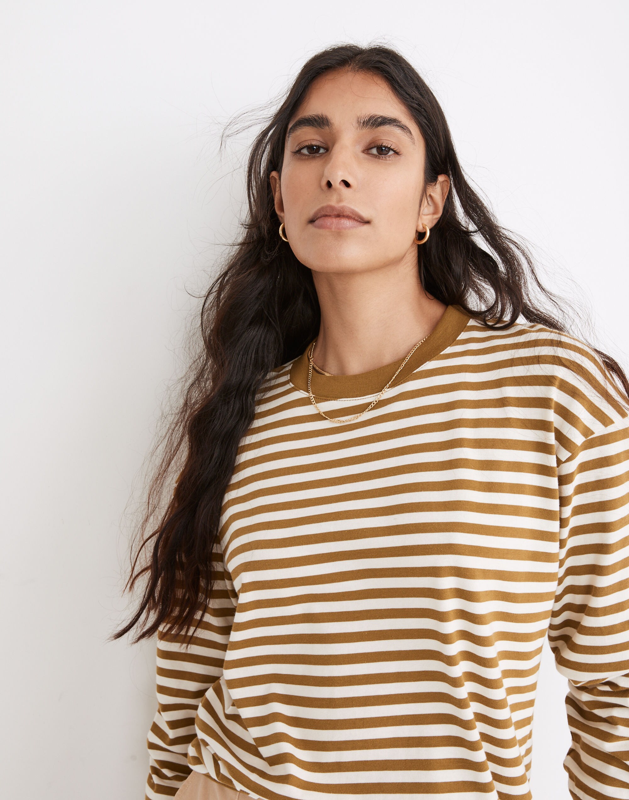 Supima® Cotton Essential Long-Sleeve Tee Zetta Stripe | Madewell