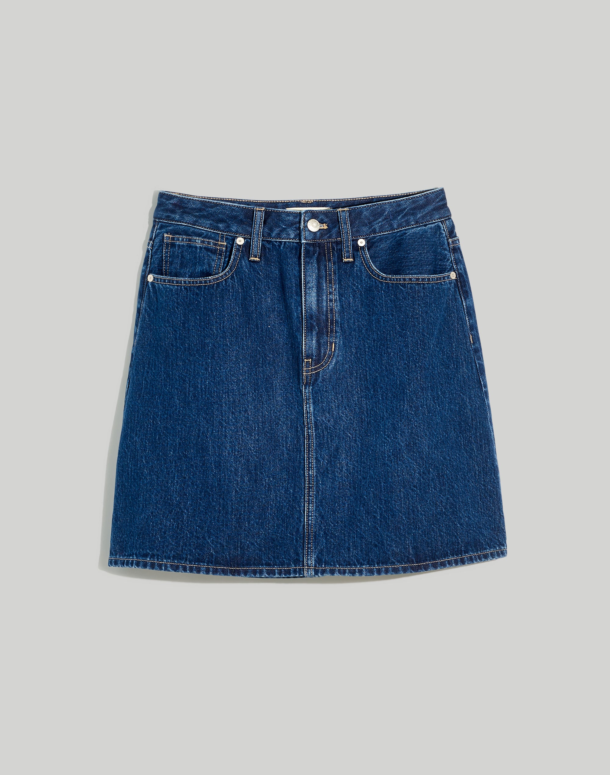 Denim High-Waist Straight Mini Skirt Sunberry Wash | Madewell