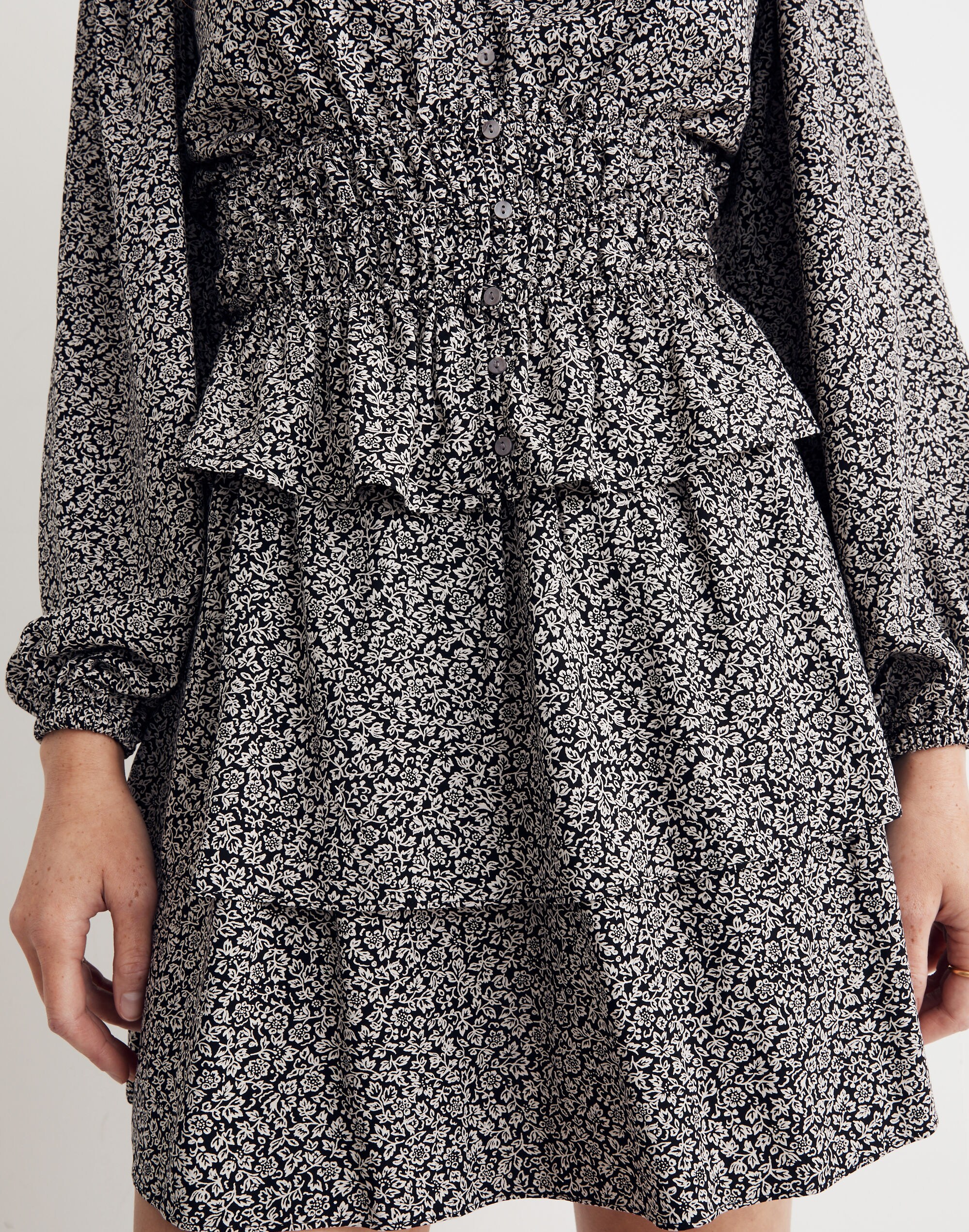 Pull-On Tier Mini Skirt in Tudor Floral | Madewell