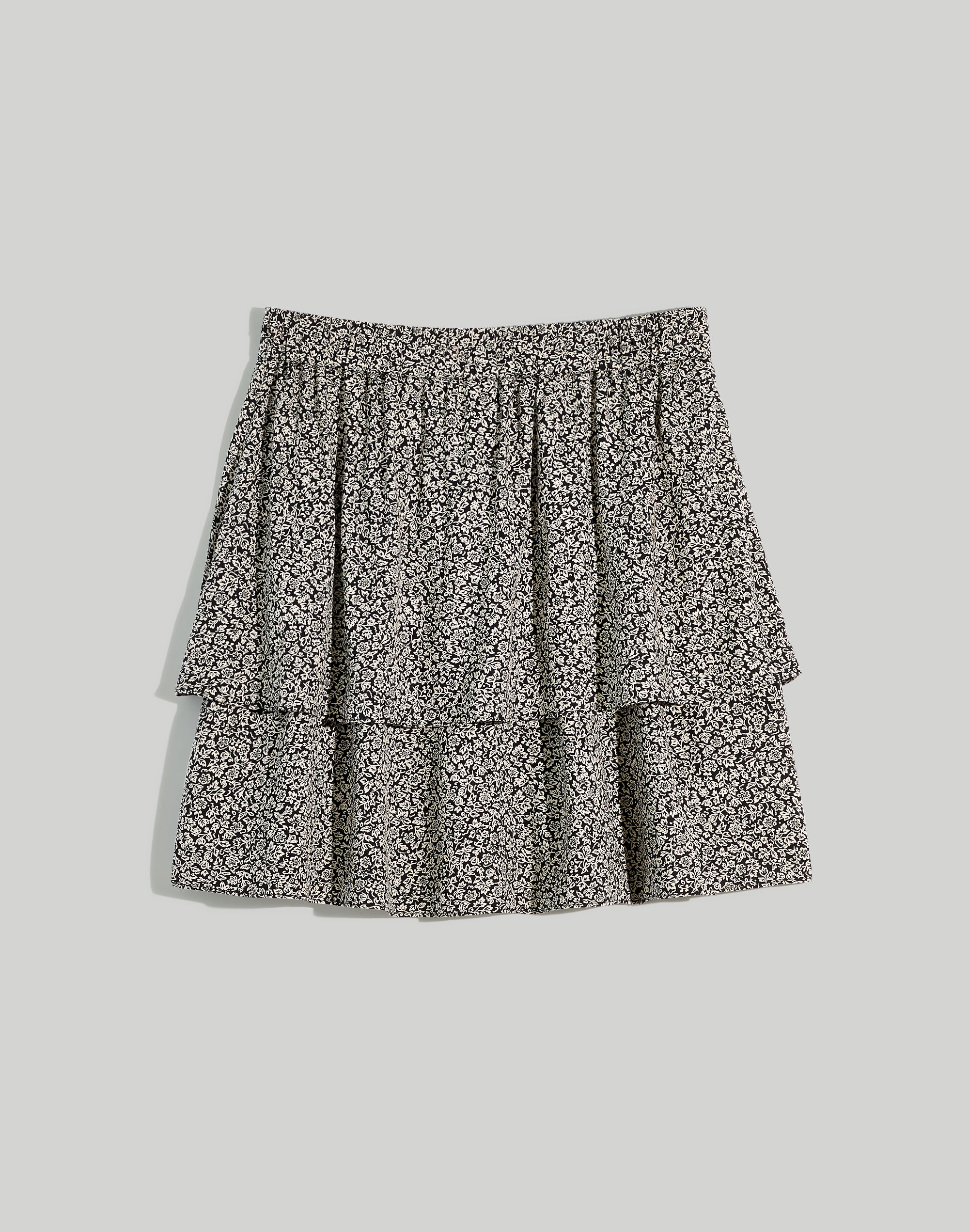 Pull-On Tier Mini Skirt in Tudor Floral | Madewell