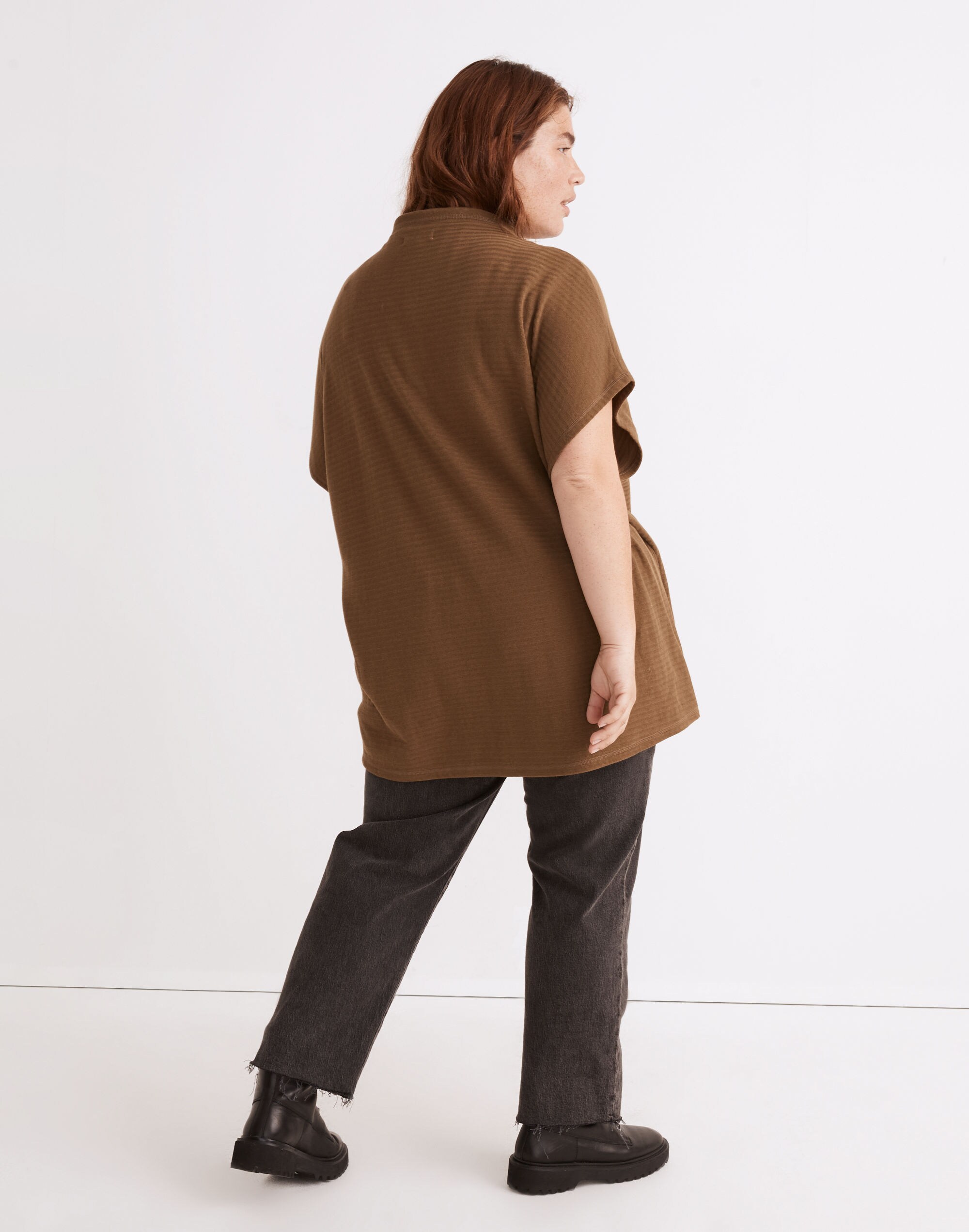 Plus Oversized Funnelneck Tunic Top | Madewell