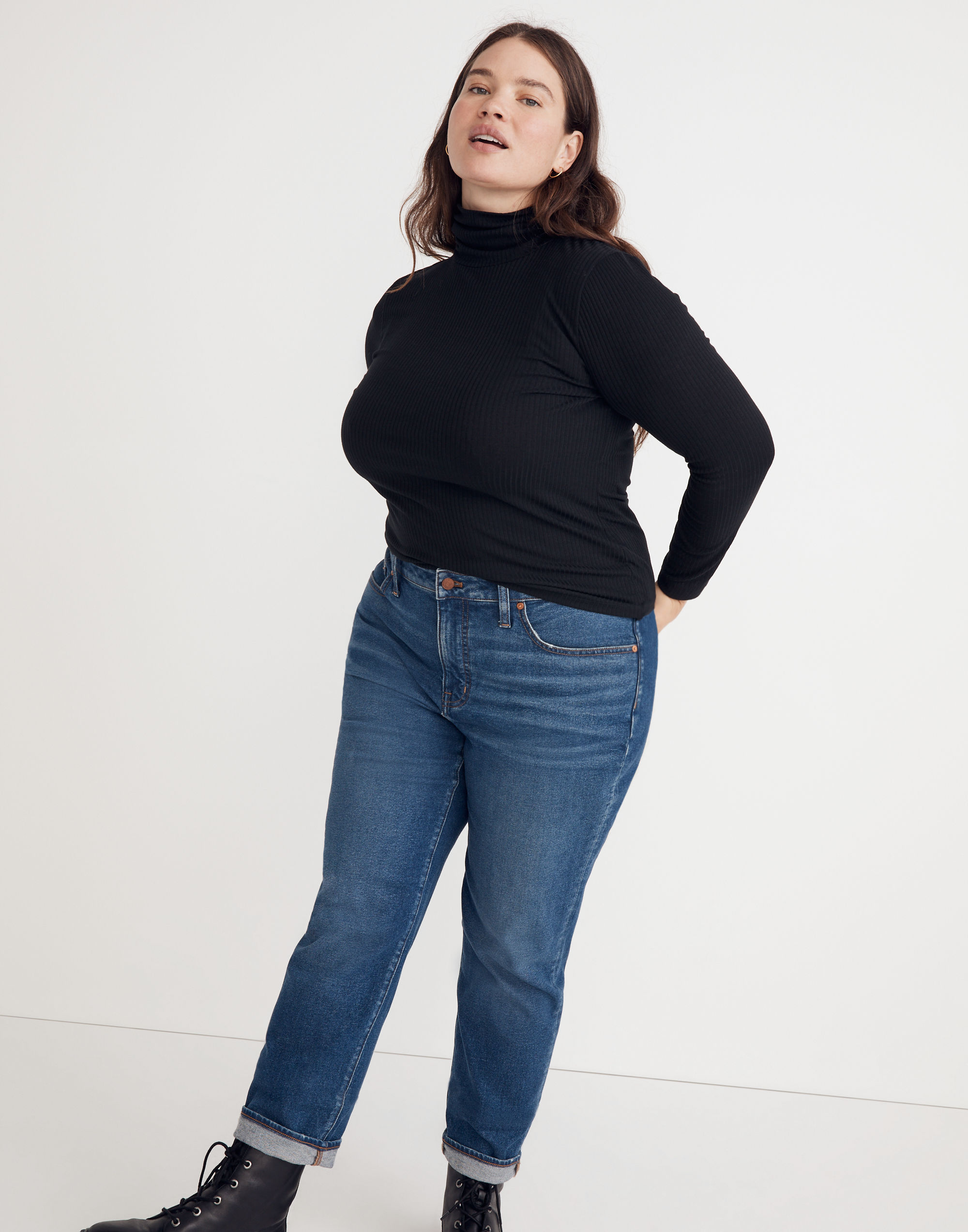 Plus Ribbed Turtleneck Top | Madewell