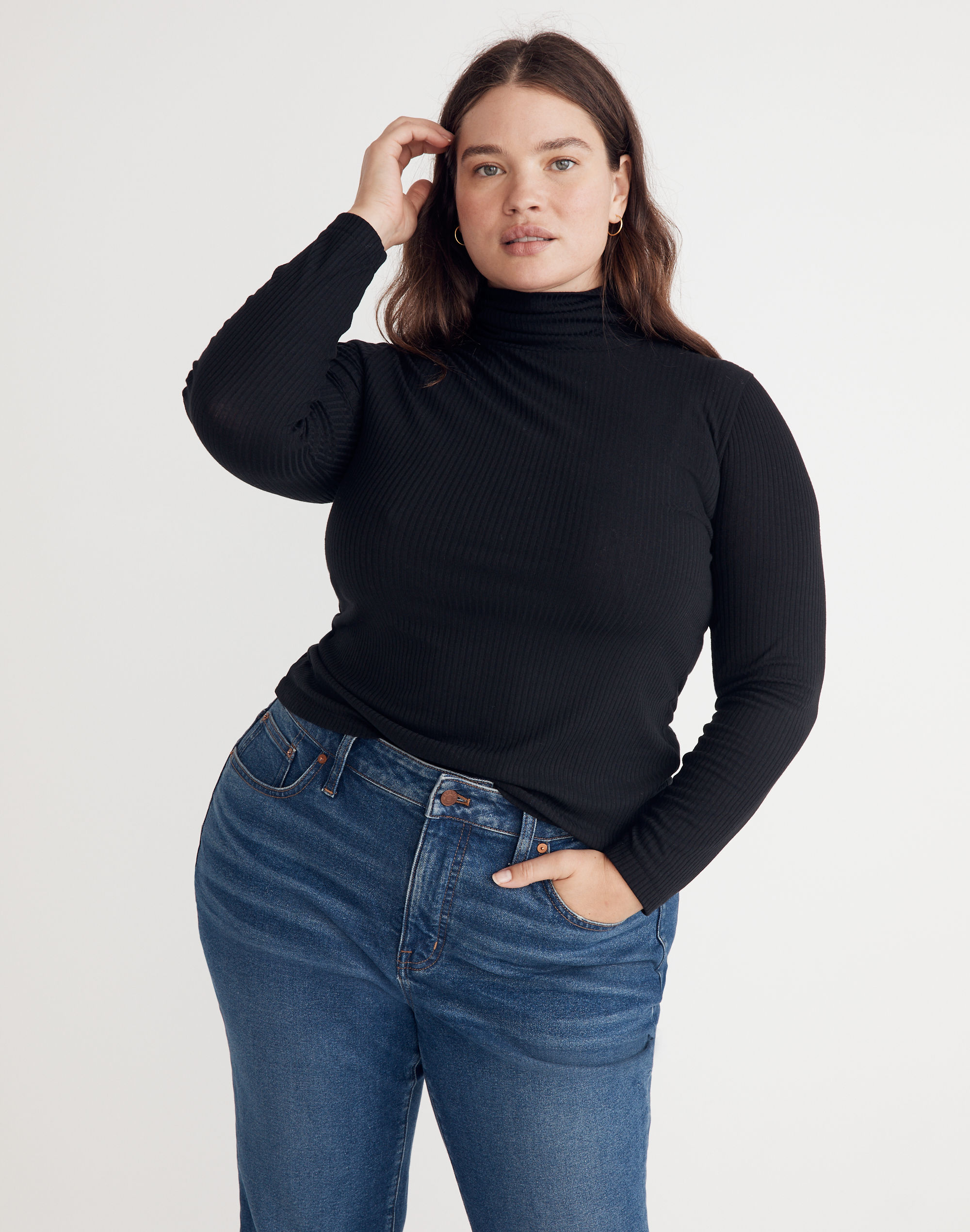 Plus Ribbed Turtleneck Top | Madewell