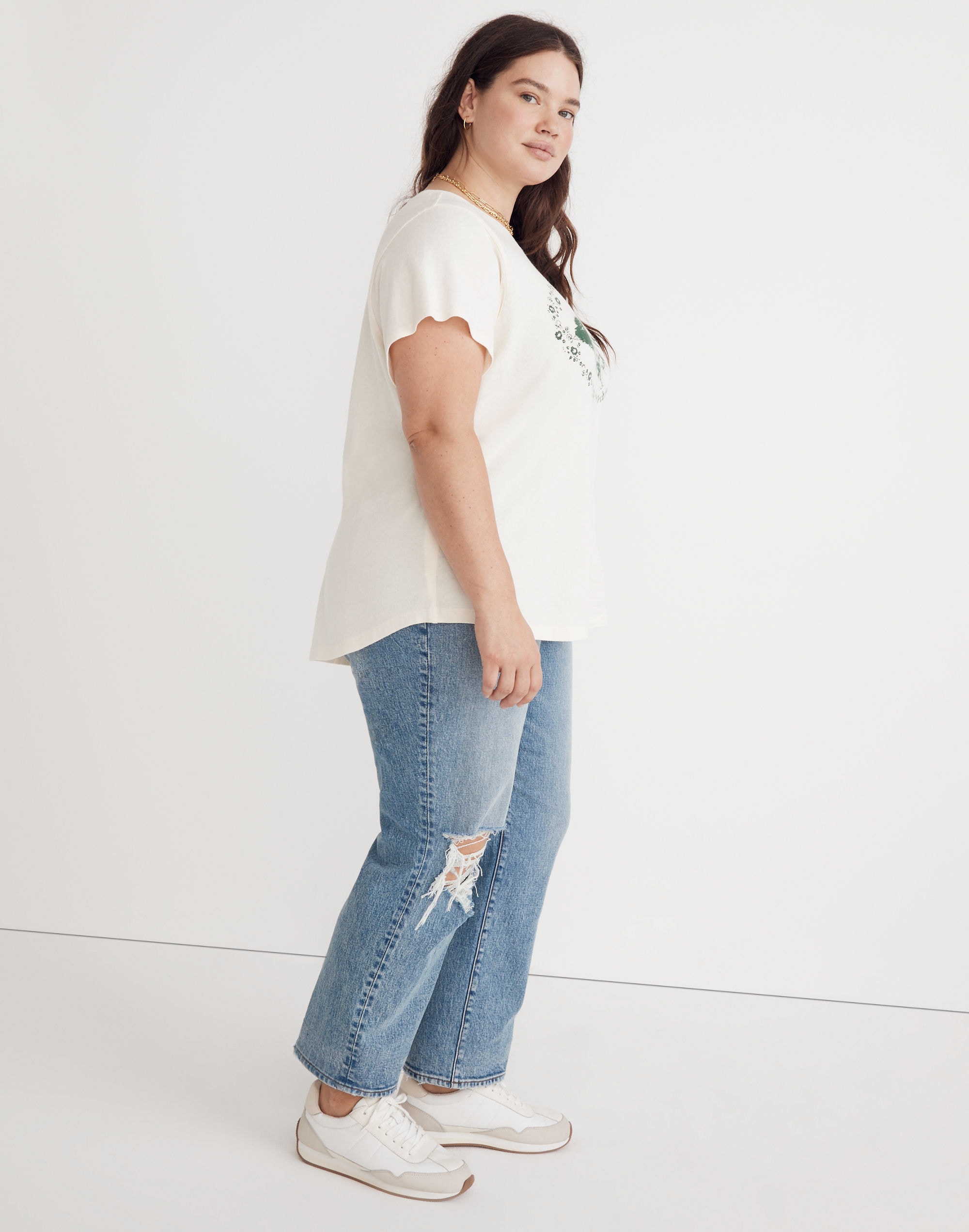 Madewell x BCRF Shrunken Shirttail Tee