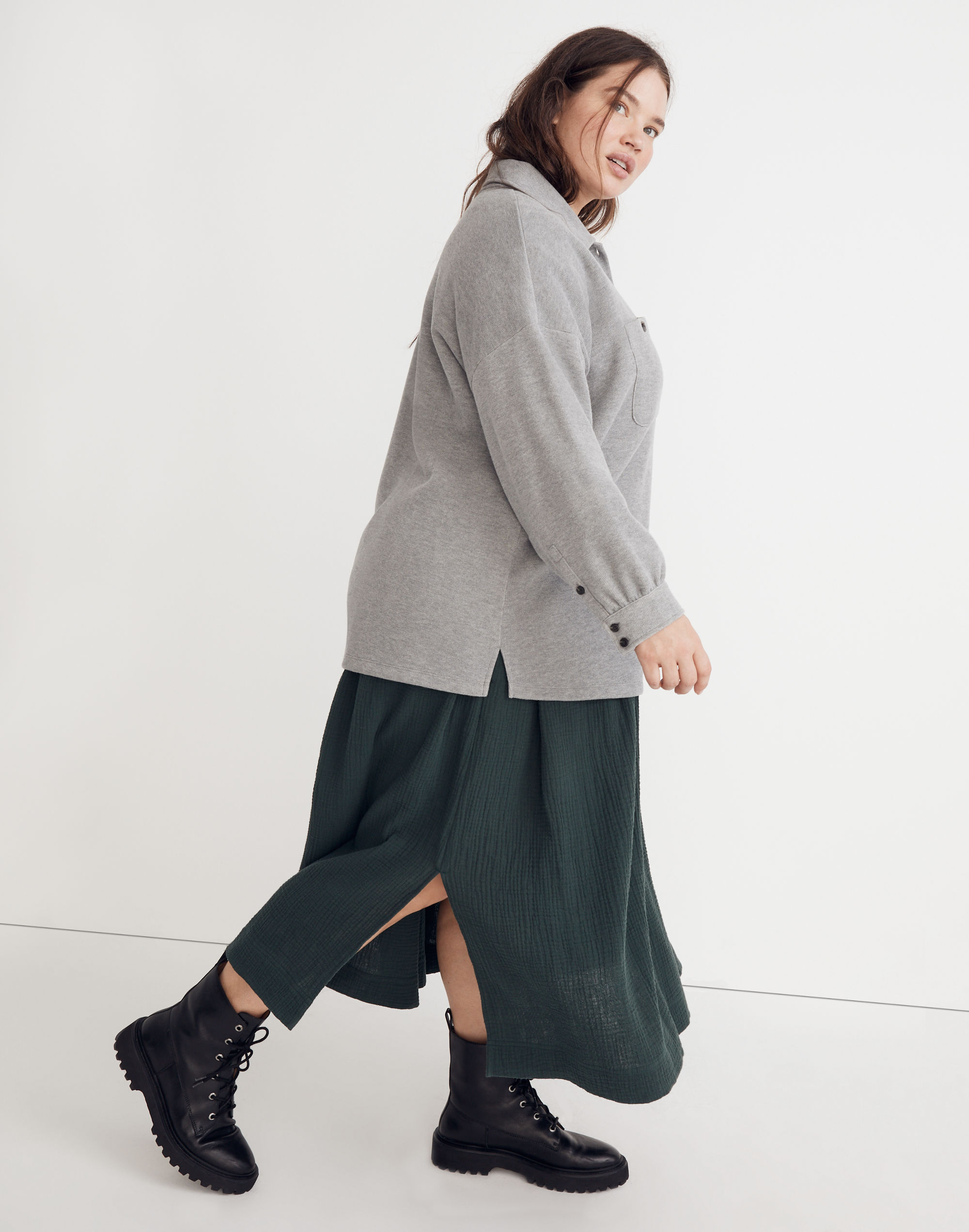 Plus Double-Faced Shirt-Jacket | Madewell