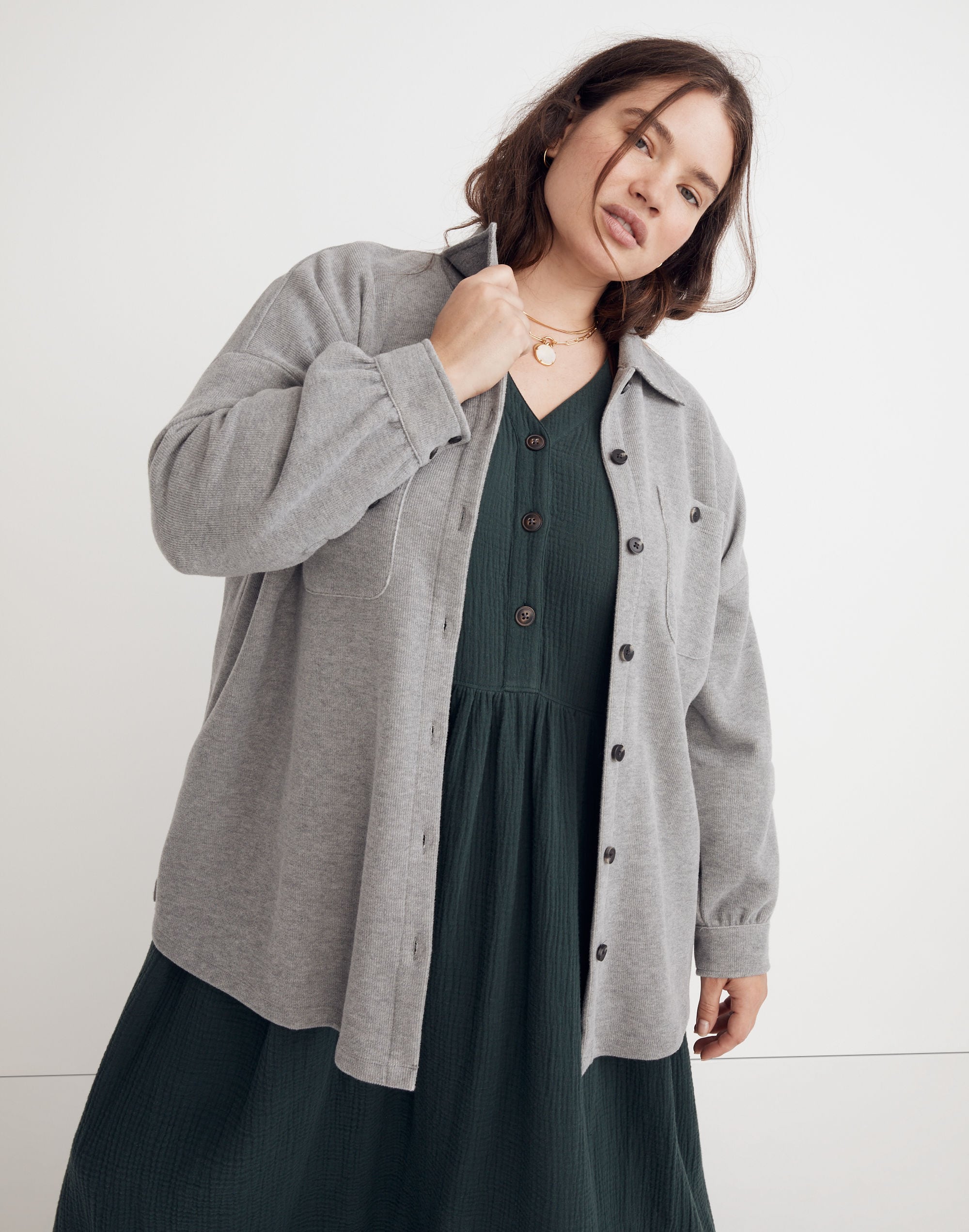 Plus Double-Faced Shirt-Jacket | Madewell