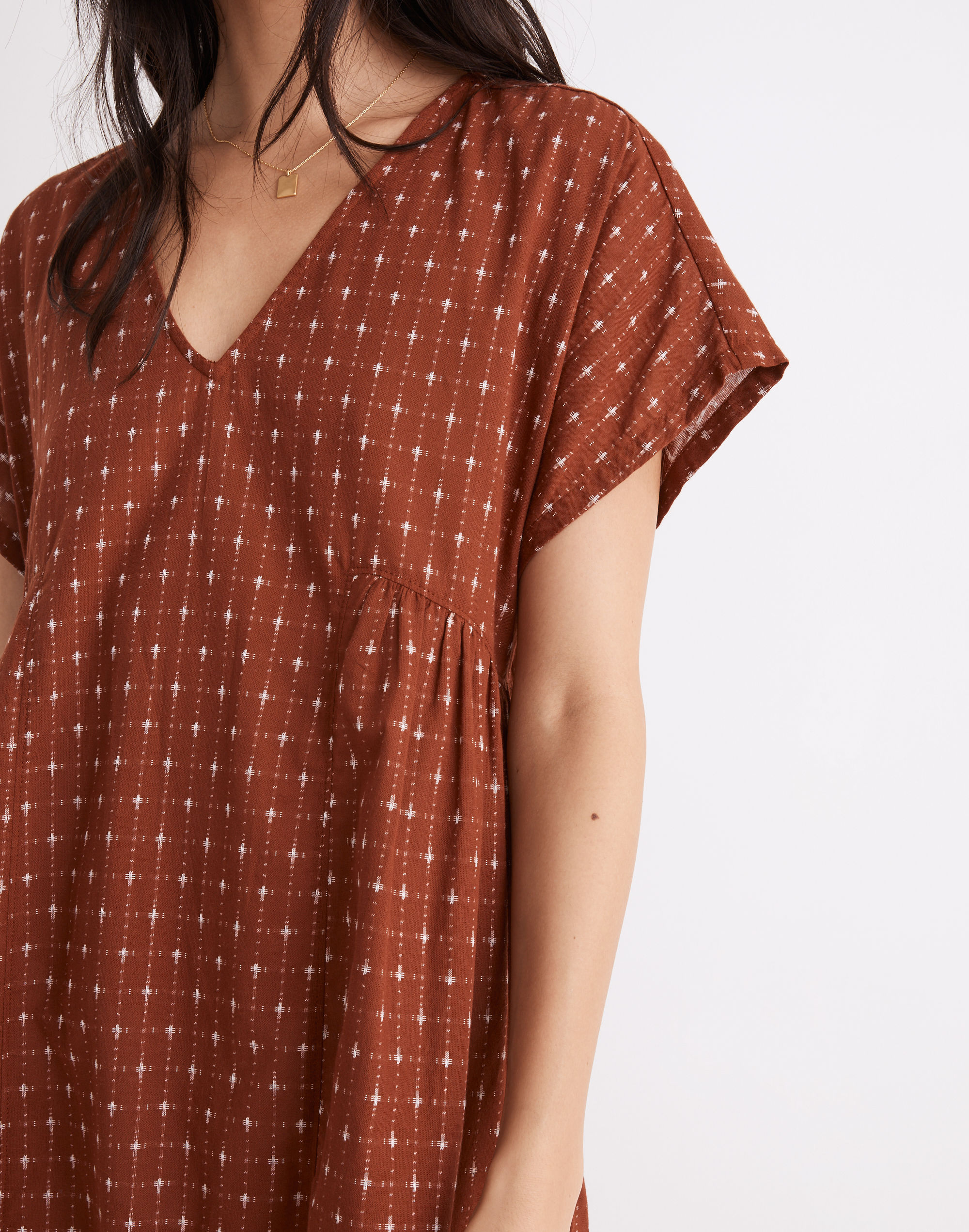 Jacquard Dolman-Sleeve Mini Dress | Madewell