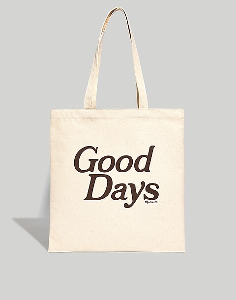 Madewell Natural Better Days ￼Canvas Tote Reusable Shopping Store Bag