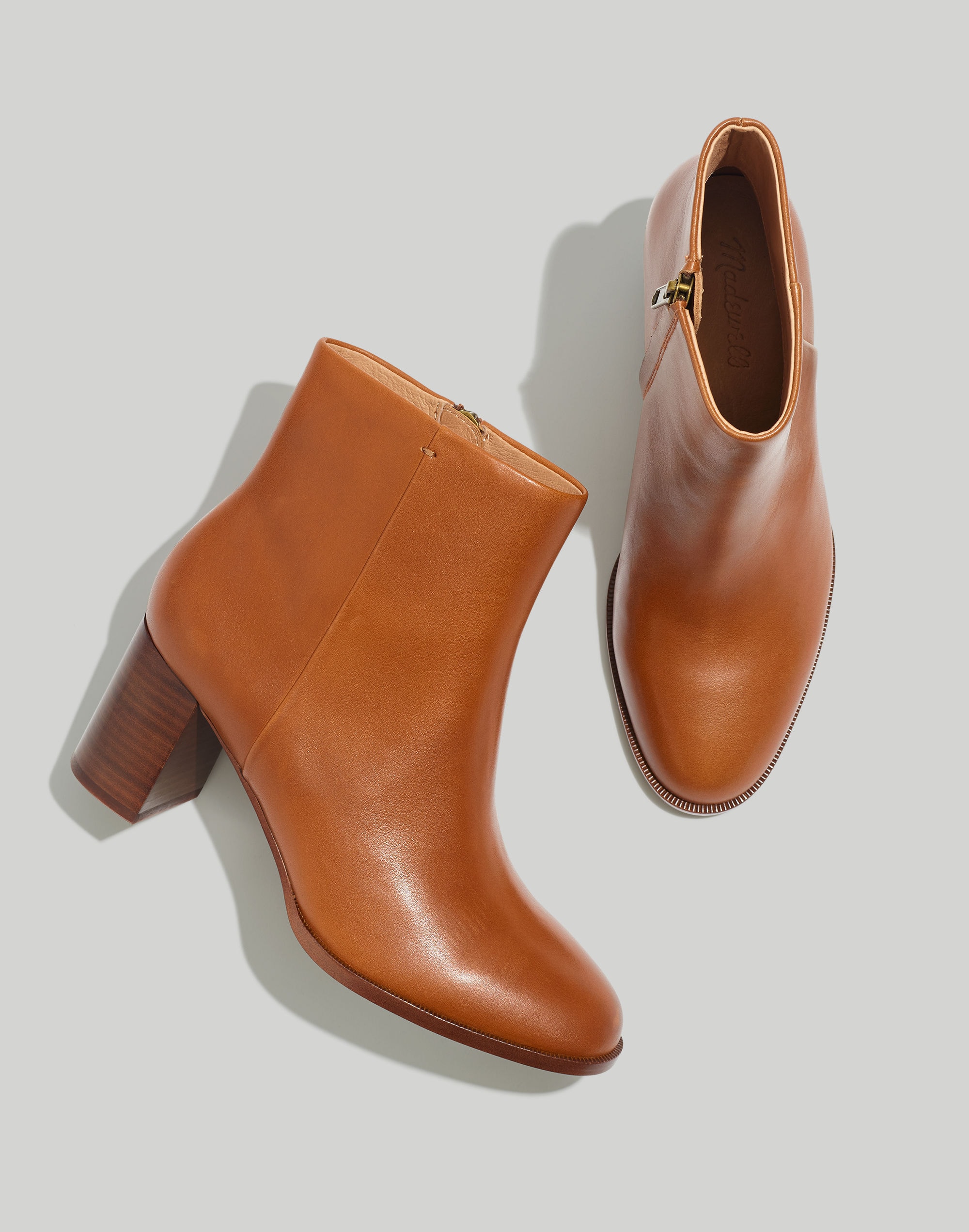 The Mira Side-Seam Ankle Boot in Leather