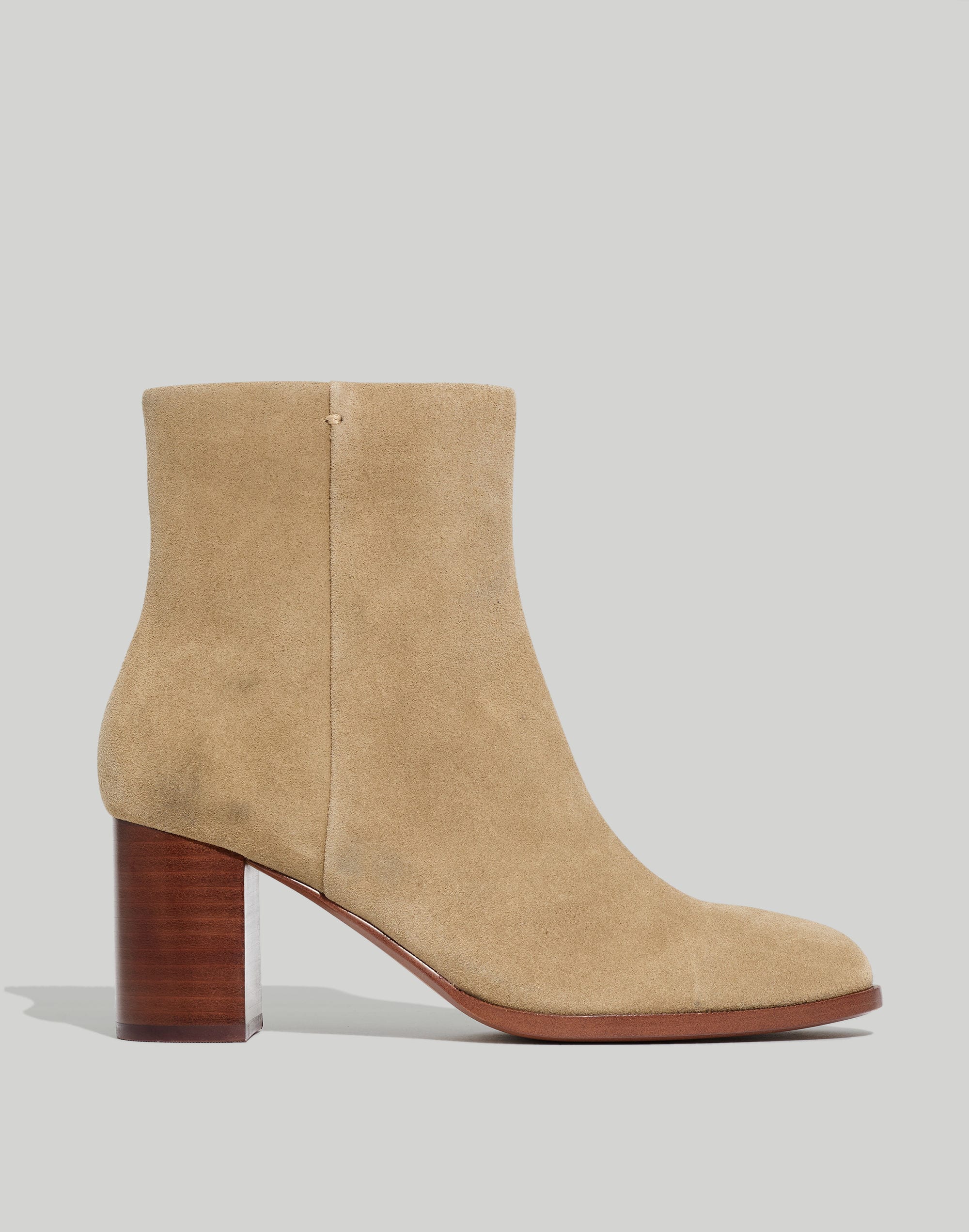 The Mira Side-Seam Ankle Boot in Suede | Madewell