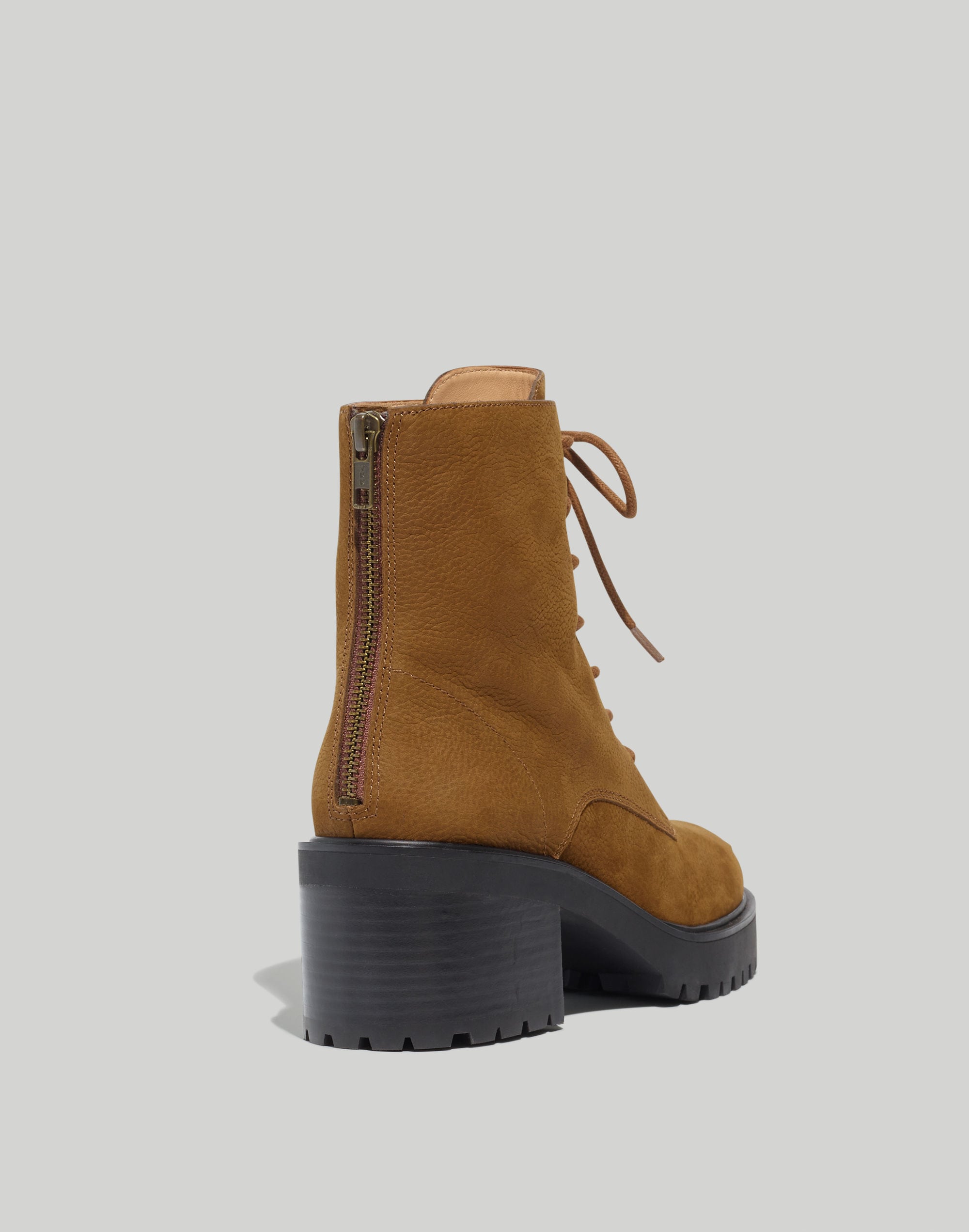 The Bradley Lace-Up Lugsole Boot | Madewell