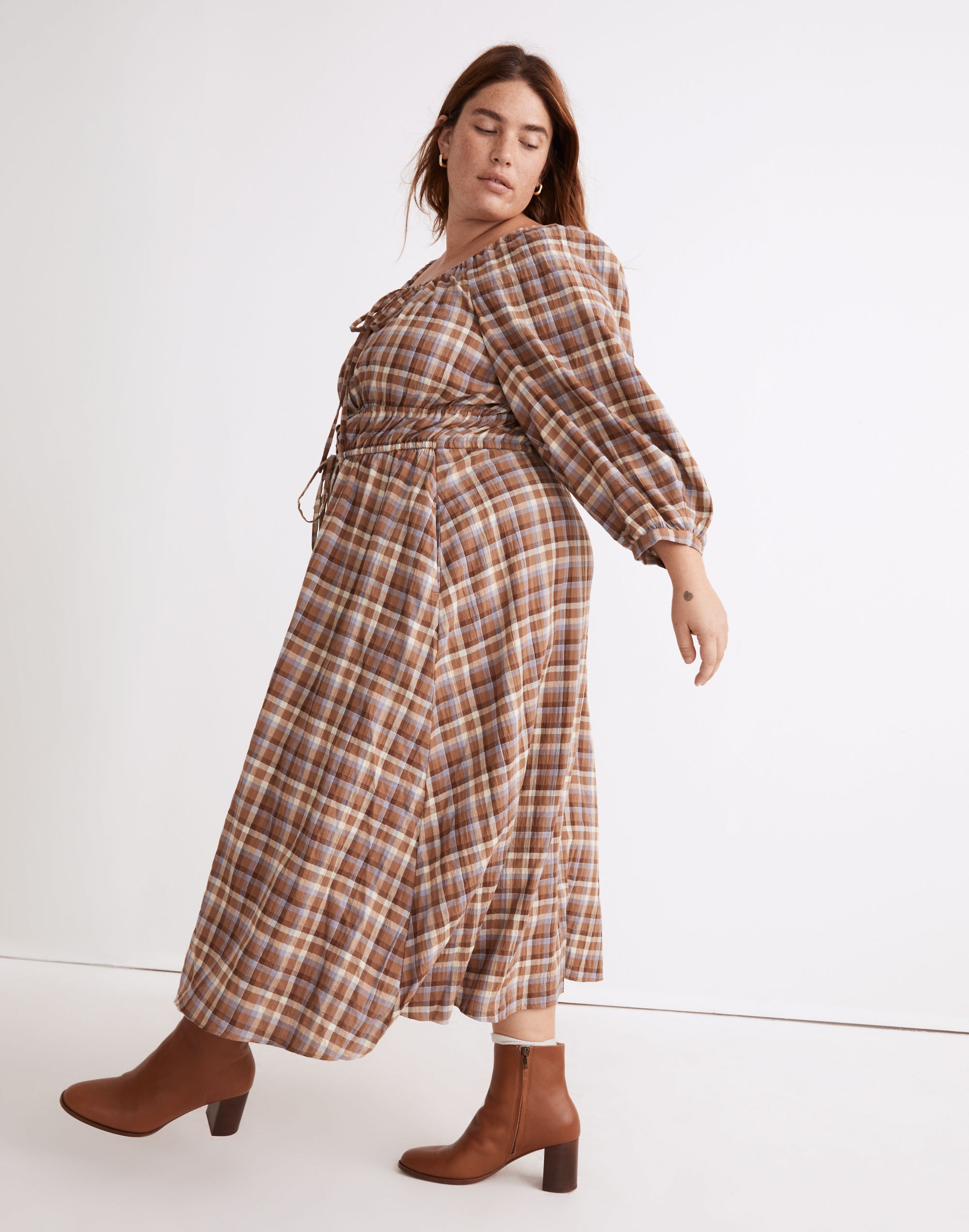 Plus Gauze Sophia Midi Dress | Madewell