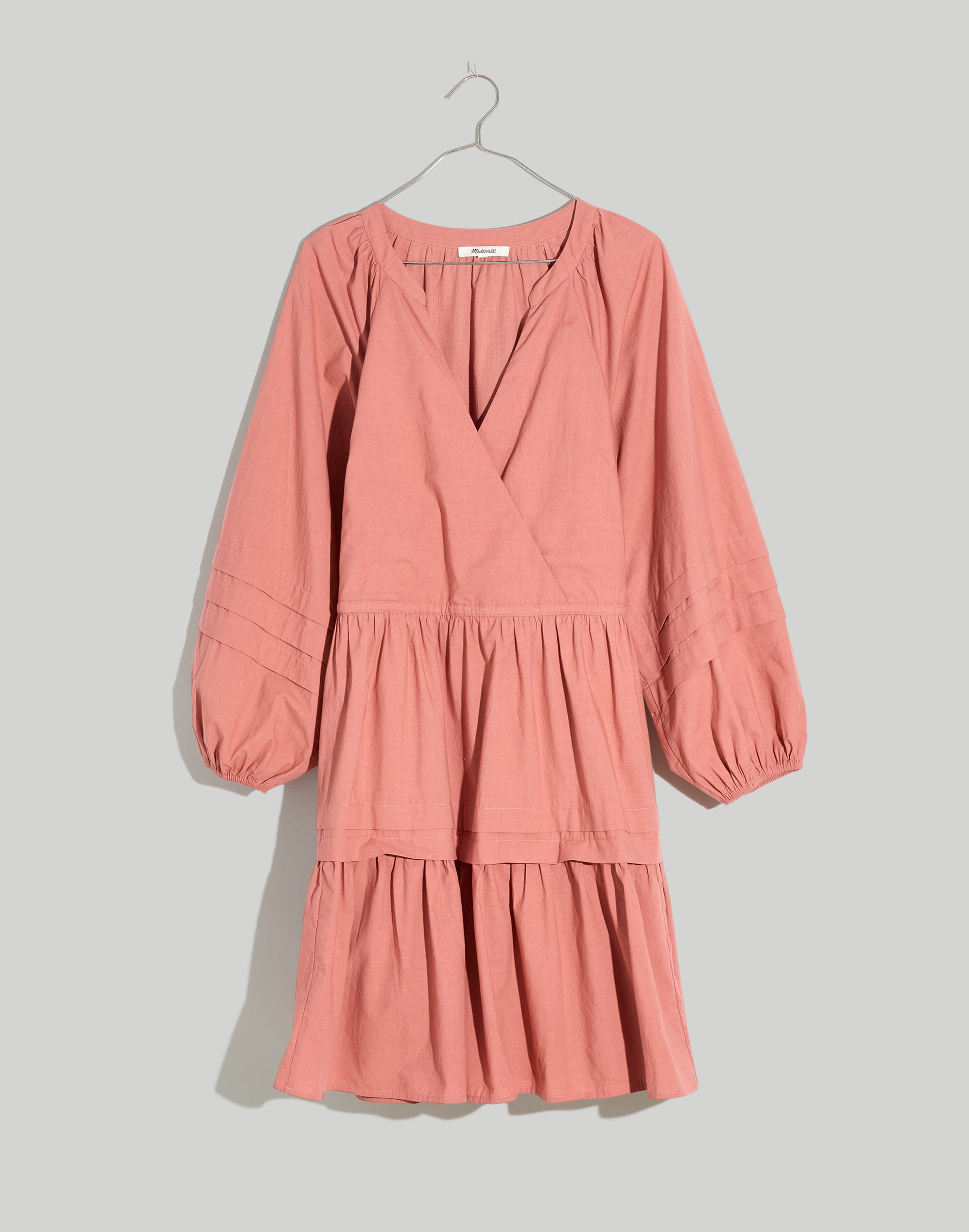 Plus Crinkle Poplin Wrap Mini Dress | Madewell