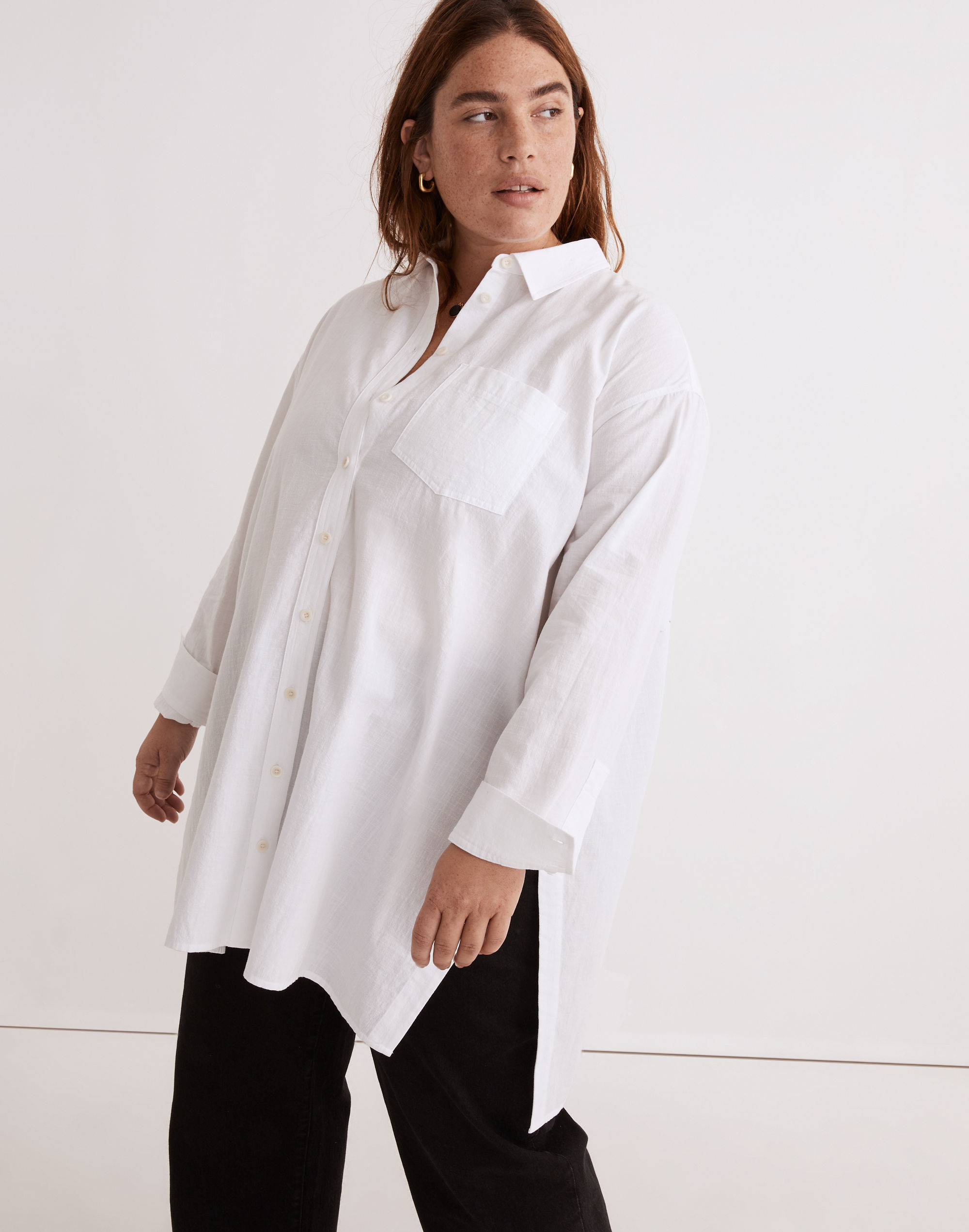 Plus Oversized Ex-Boyfriend Tunic Shirt | Madewell