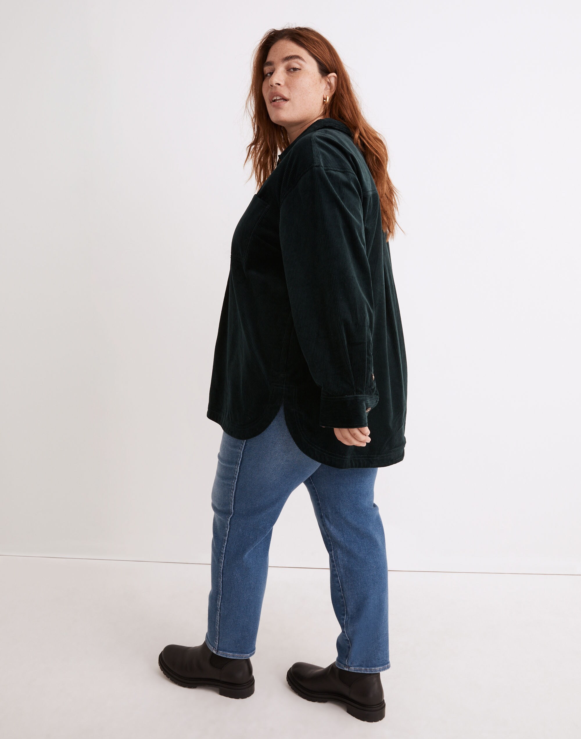 Plus Corduroy Kentwood Oversized Shirt-Jacket | Madewell