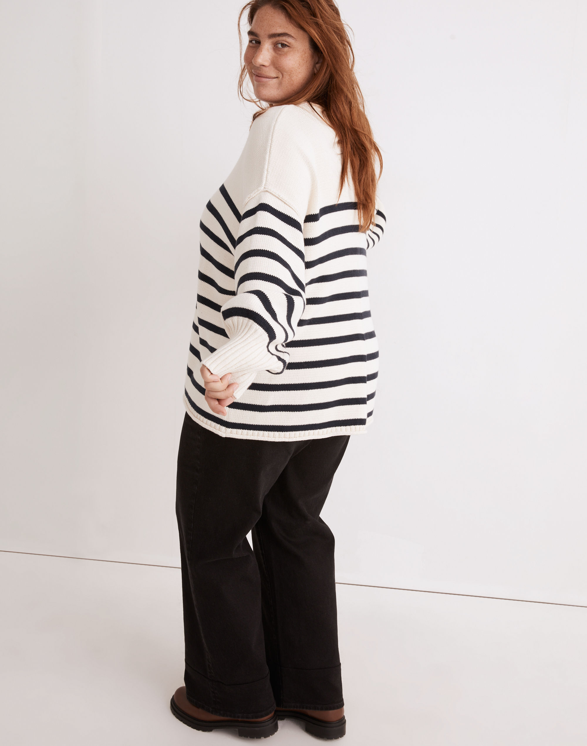 Plus Conway Pullover Sweater Stripe | Madewell