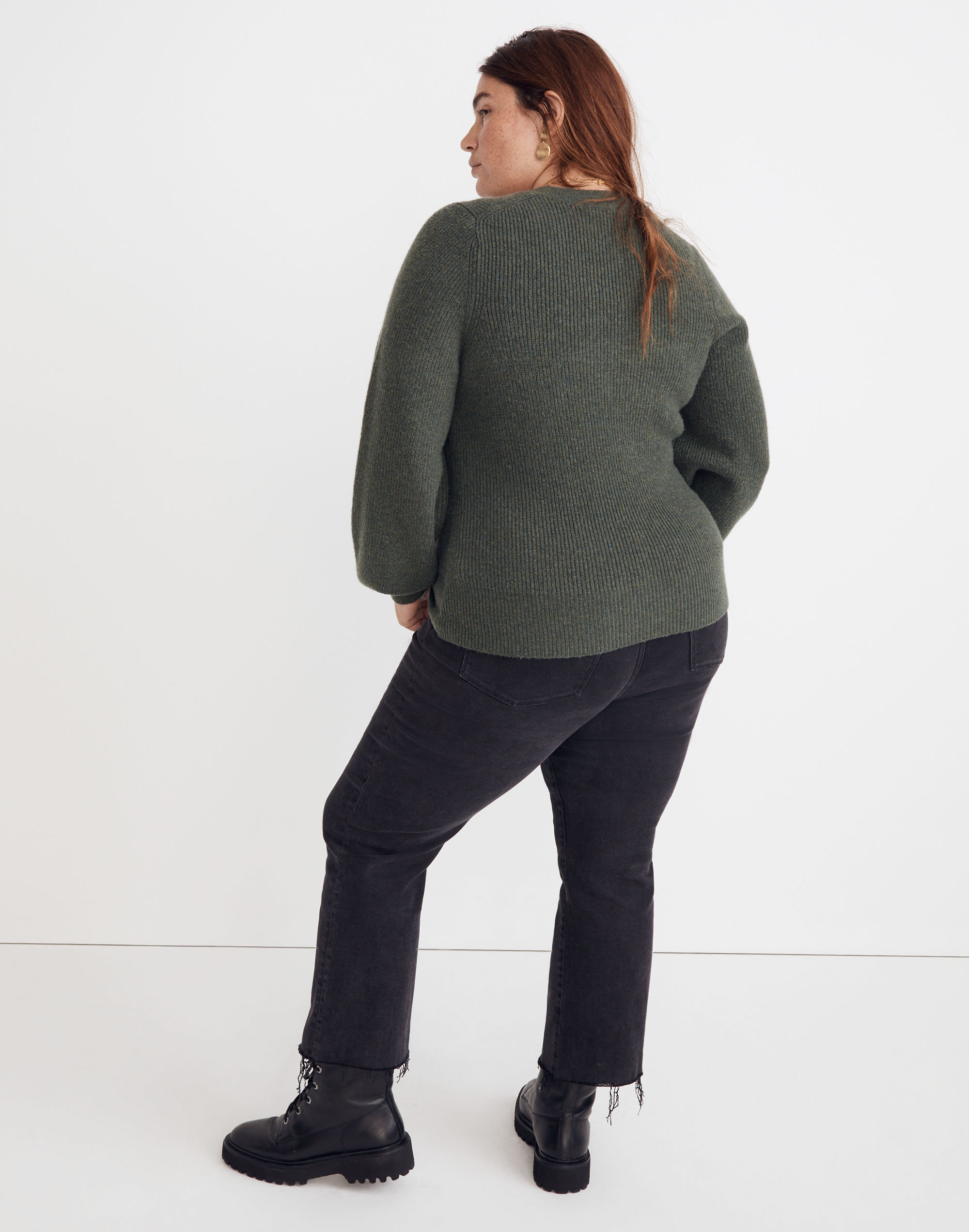 Plus Melwood Square-Neck Pullover Sweater Coziest Yarn | Madewell