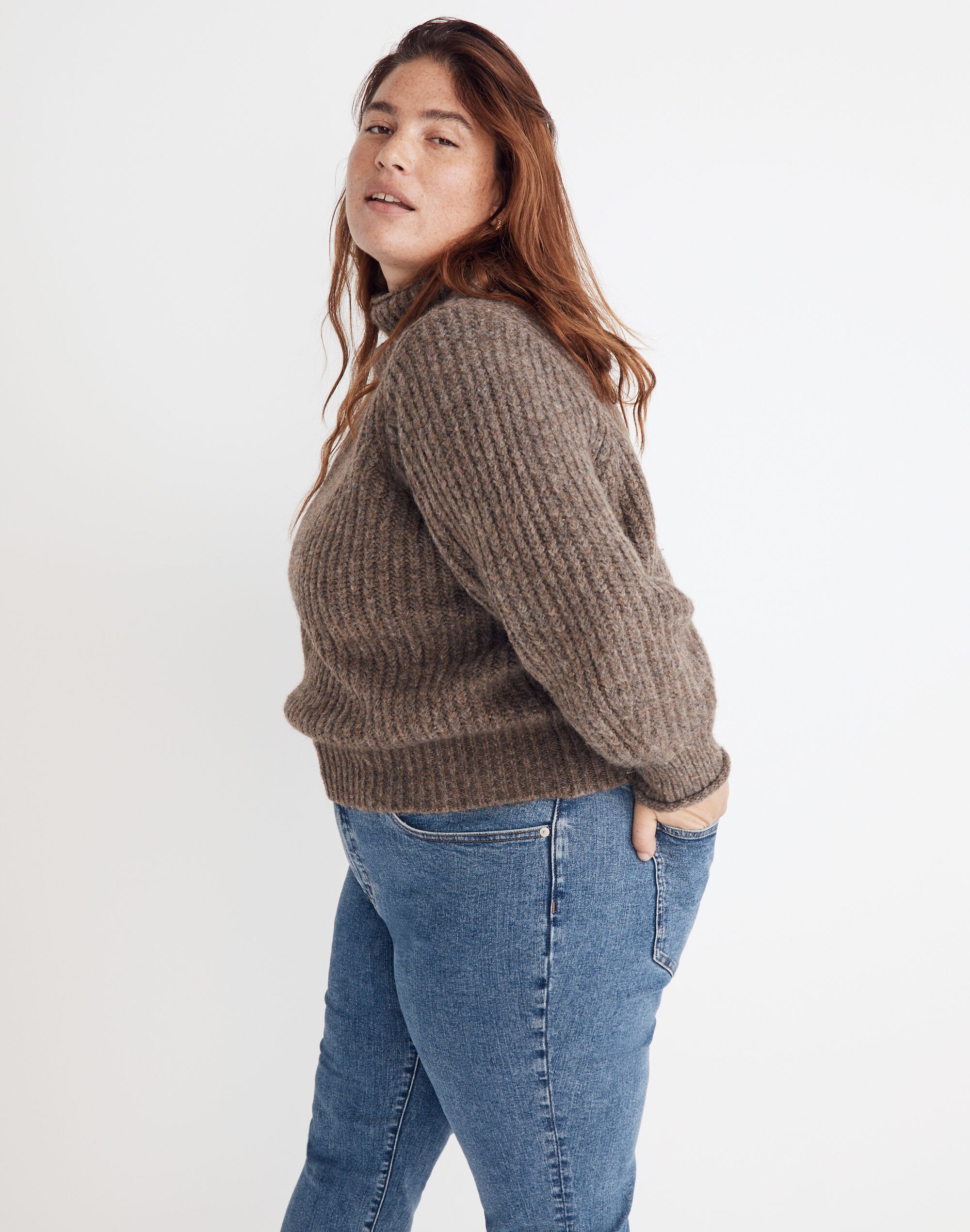 Plus Loretto Mockneck Pullover Sweater | Madewell