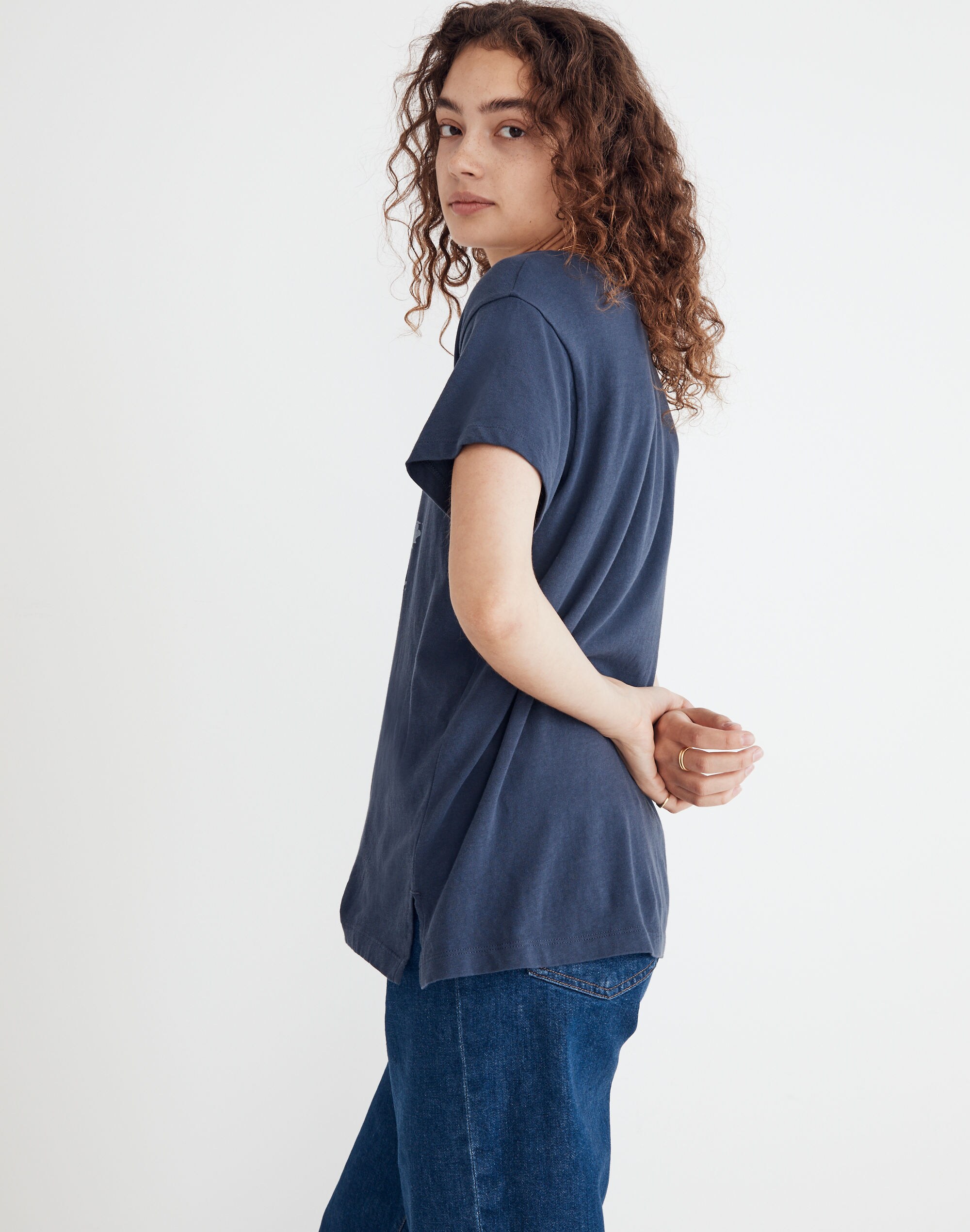 Flying Home to You Softfade Cotton Oversized Tee | Madewell