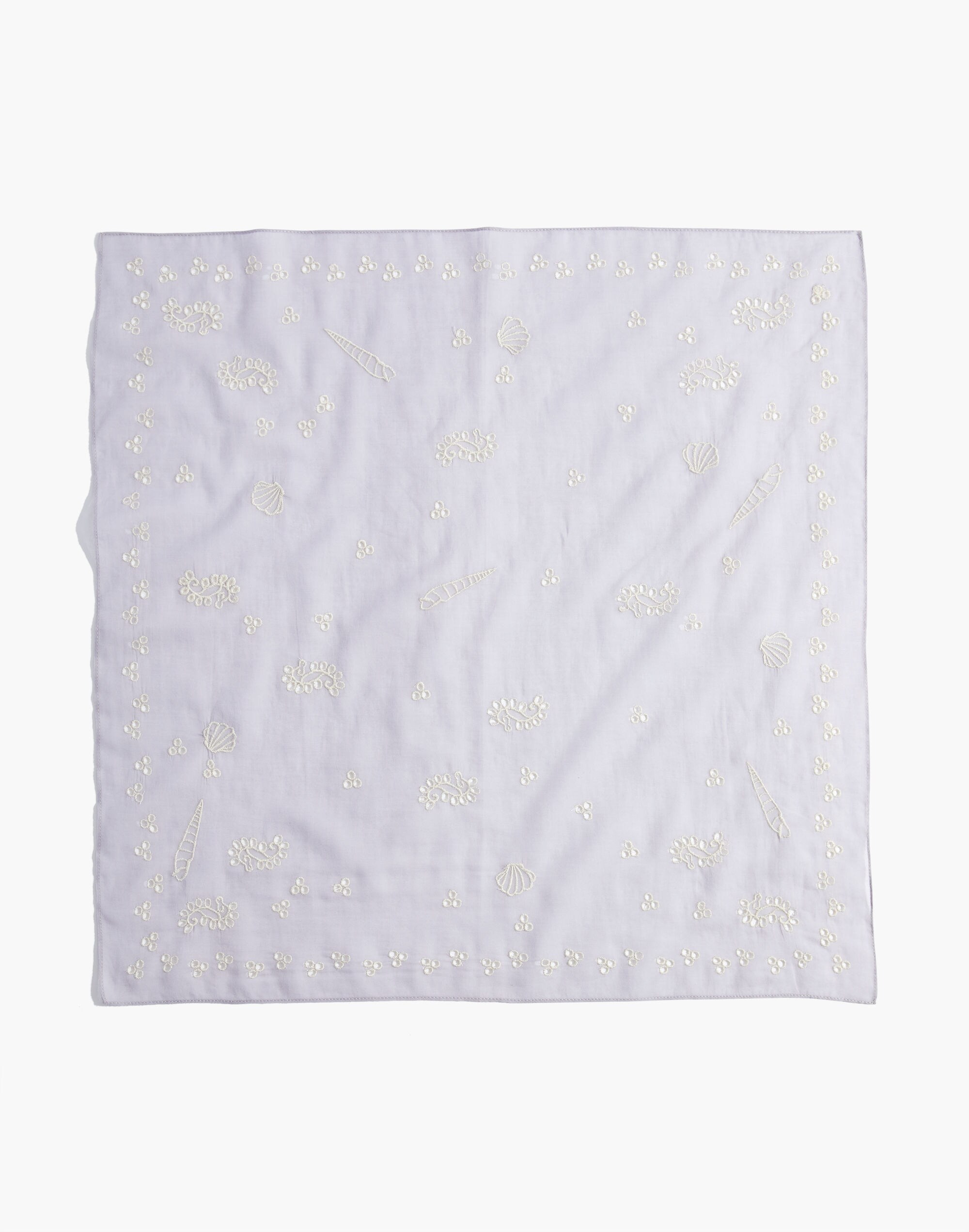 Embroidered Eyelet Organic Cotton Bandana | Madewell