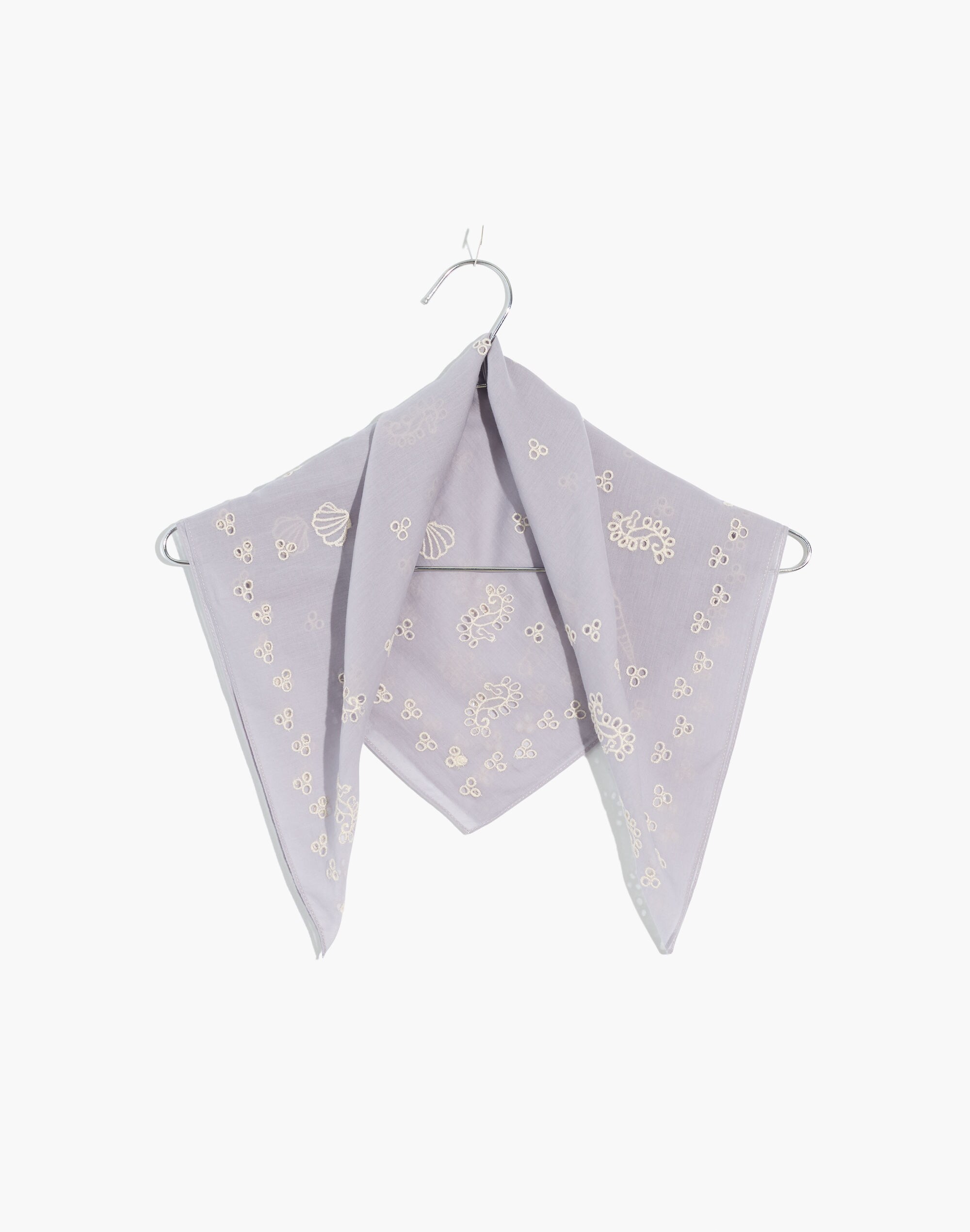 Embroidered Eyelet Organic Cotton Bandana | Madewell