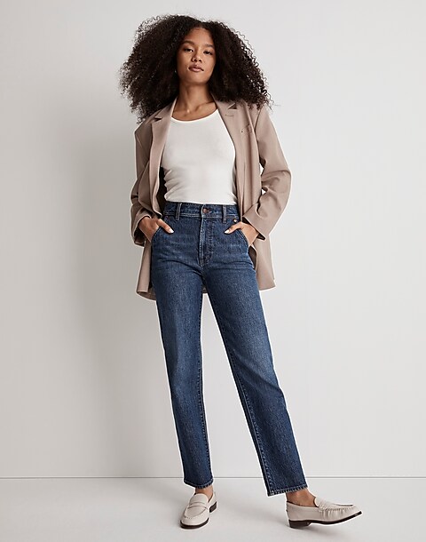 The Perfect Vintage Straight Jean in Stanhill Wash: Pocket