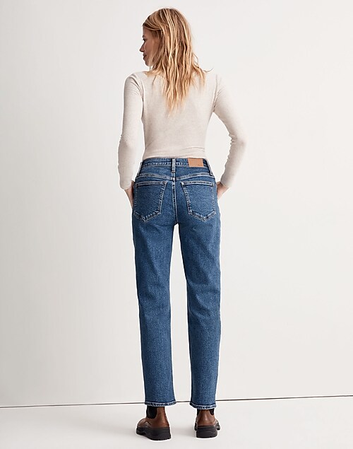 The Perfect Vintage Straight Jean in Bright Indigo Wash: Instacozy