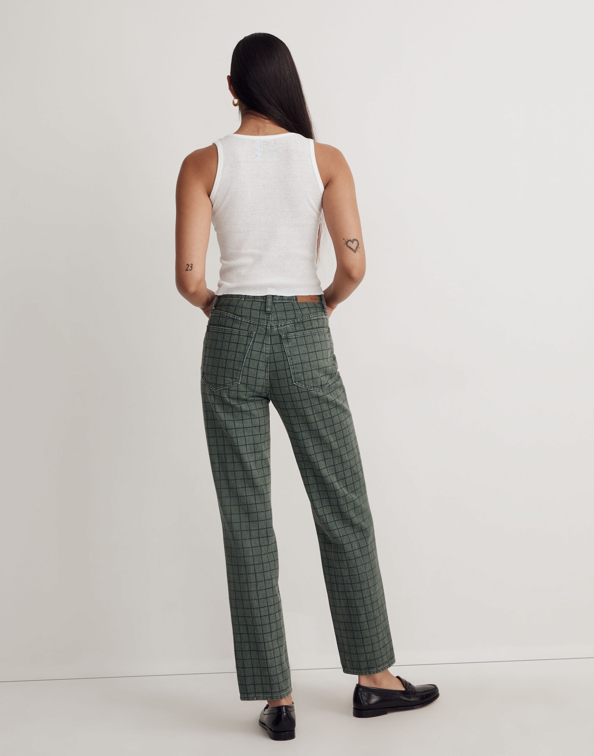 The Perfect Vintage Straight Jean Windowpane Plaid | Madewell