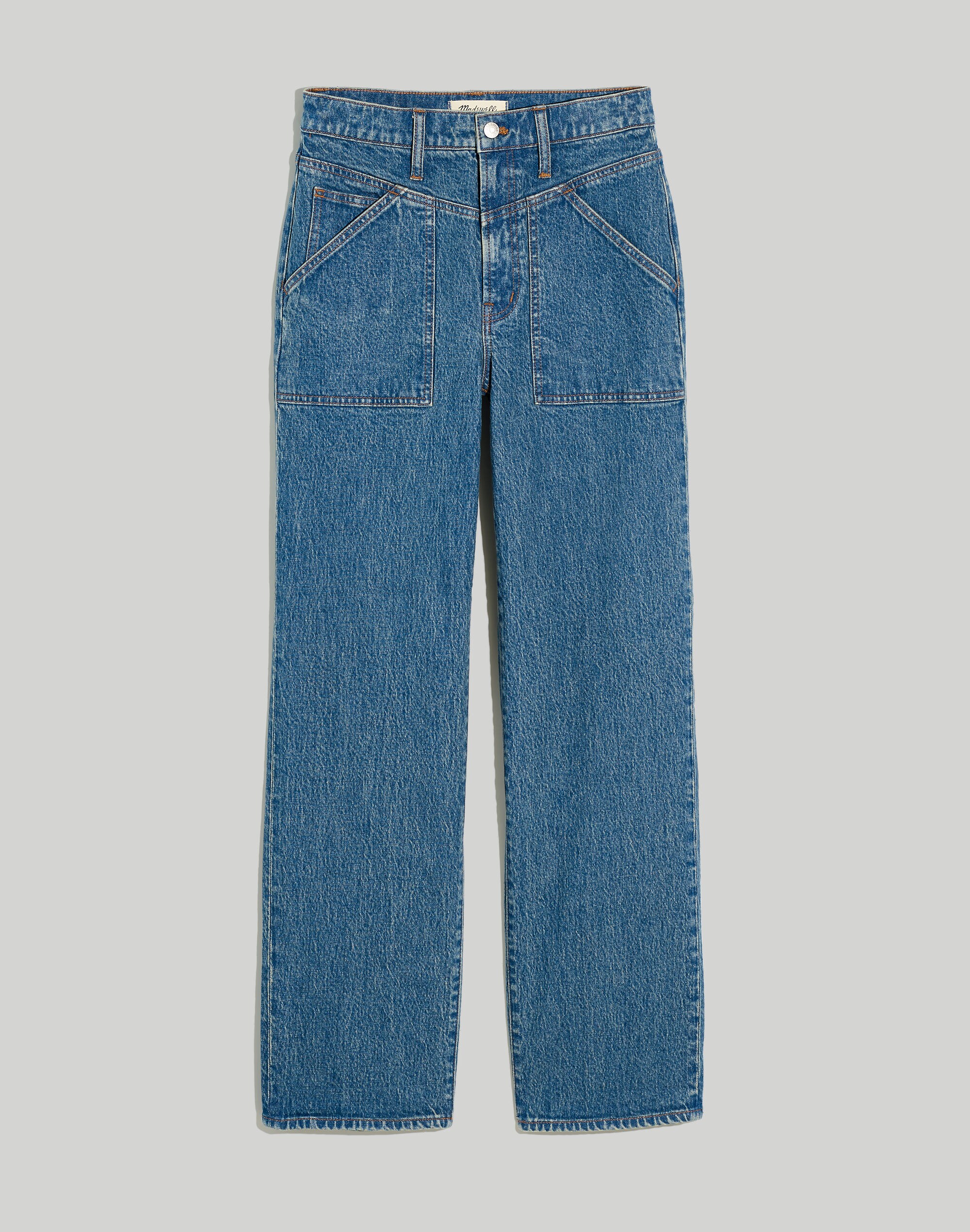The Perfect Vintage Wide-Leg Jean in Vintage Indigo Wash: Patch-Pocket  Edition