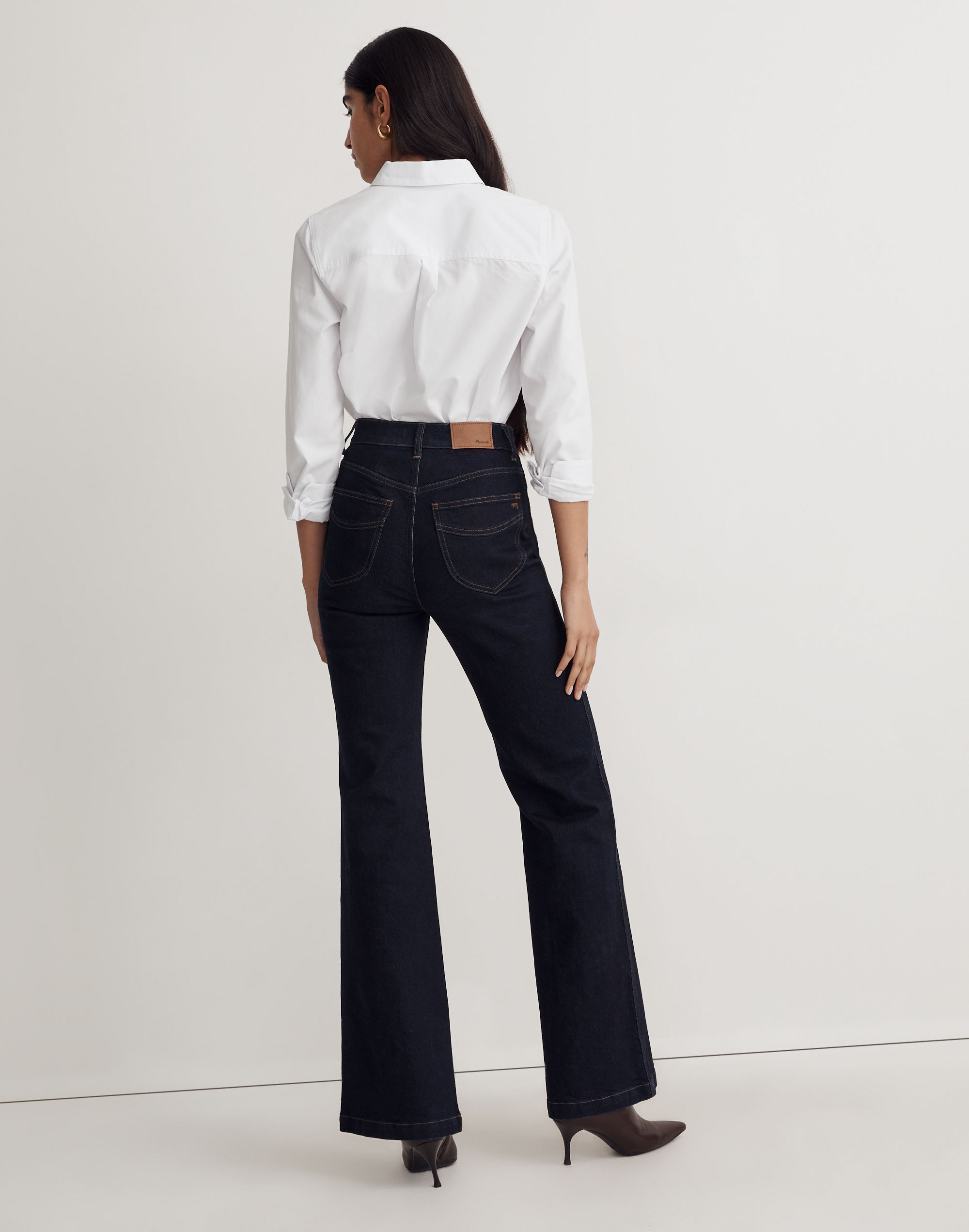 Tall 11 High-Rise Flare Jeans in Durland Wash