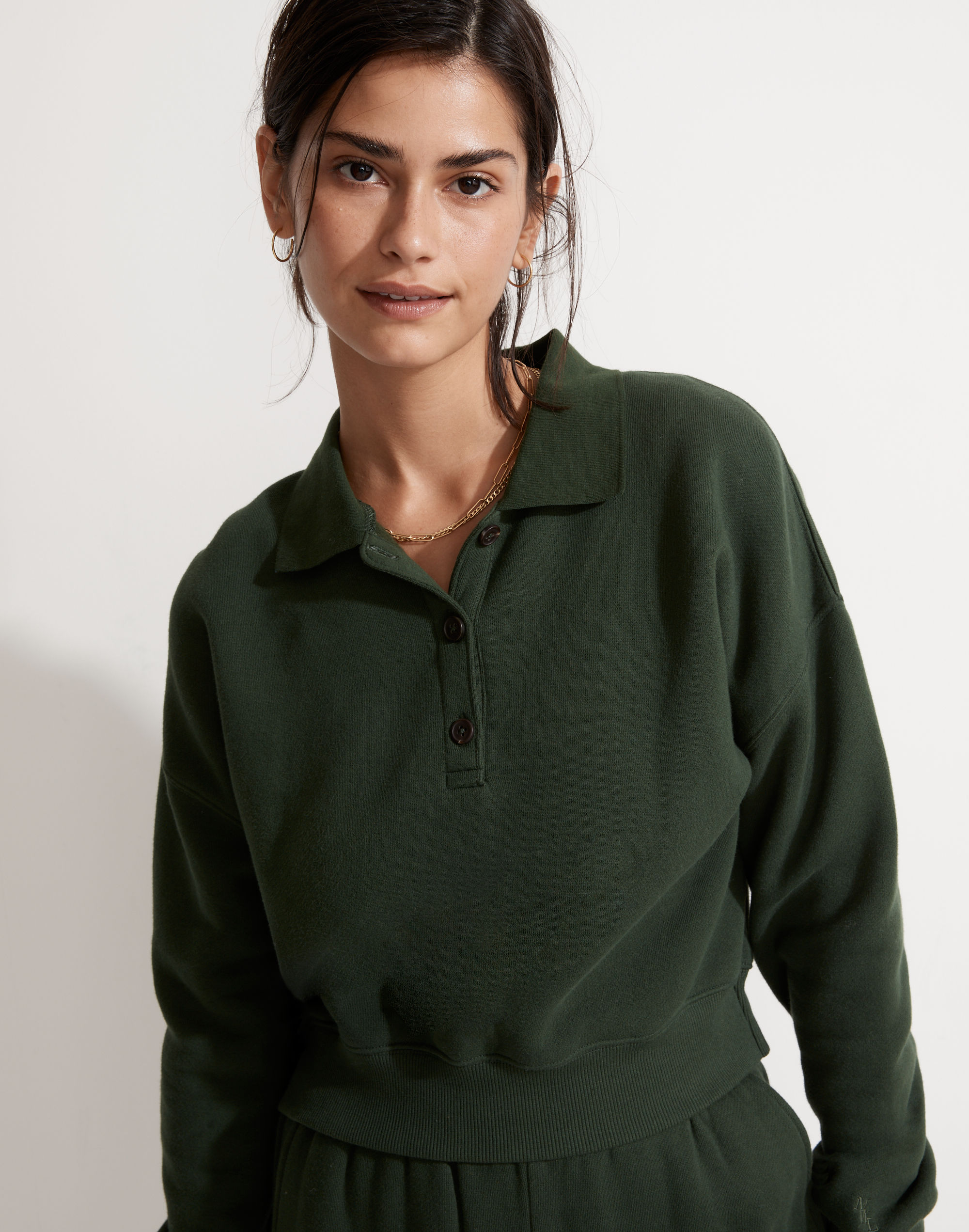 MWL Betterterry Cropped Polo Shirt | Madewell