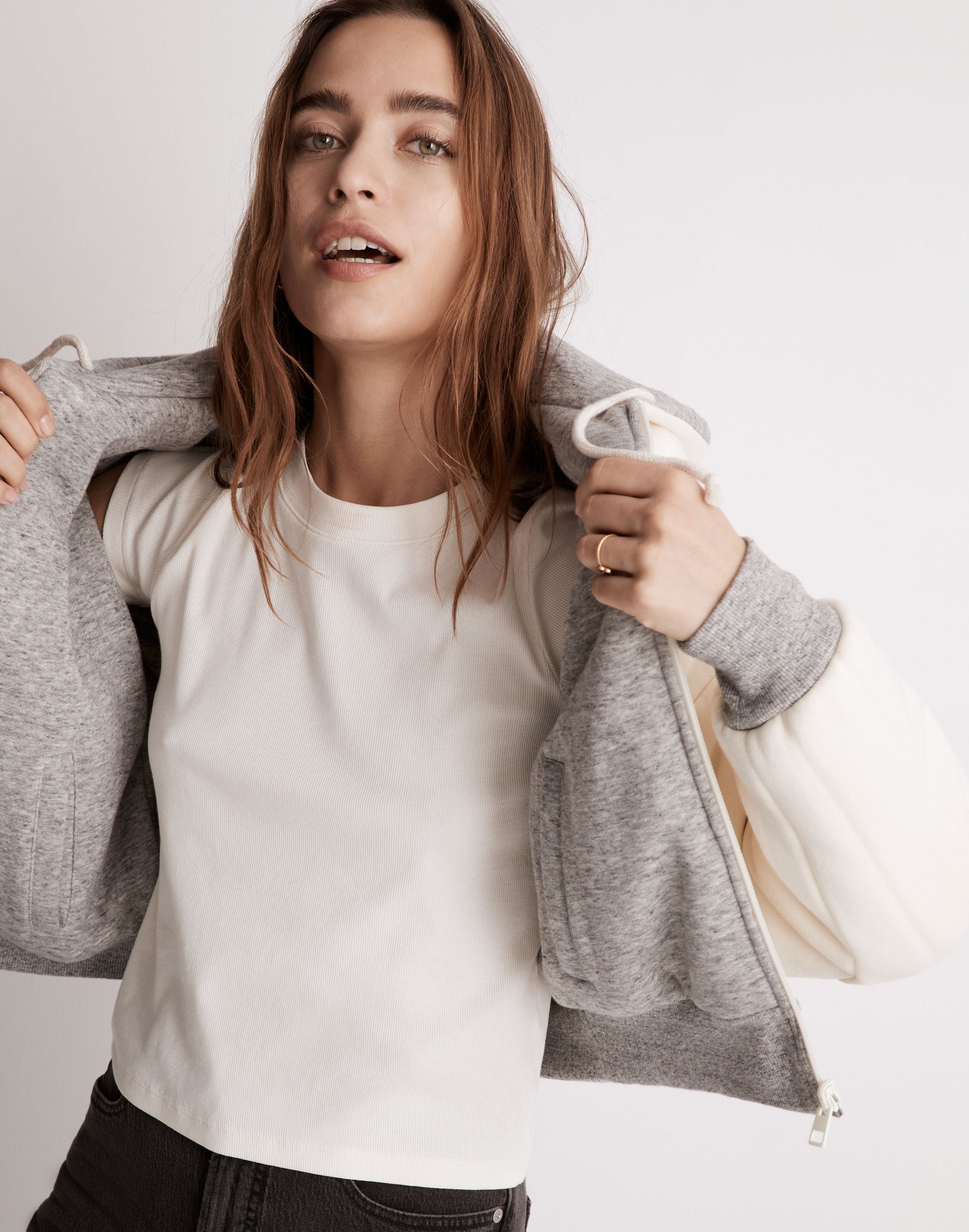 MWL Reversible Puffer Hoodie Jacket | Madewell