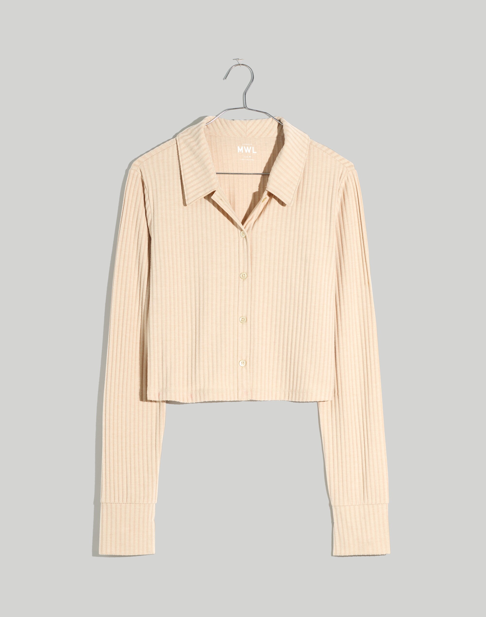 MWL Brushed Rib Cropped Cardigan Sweater | Madewell