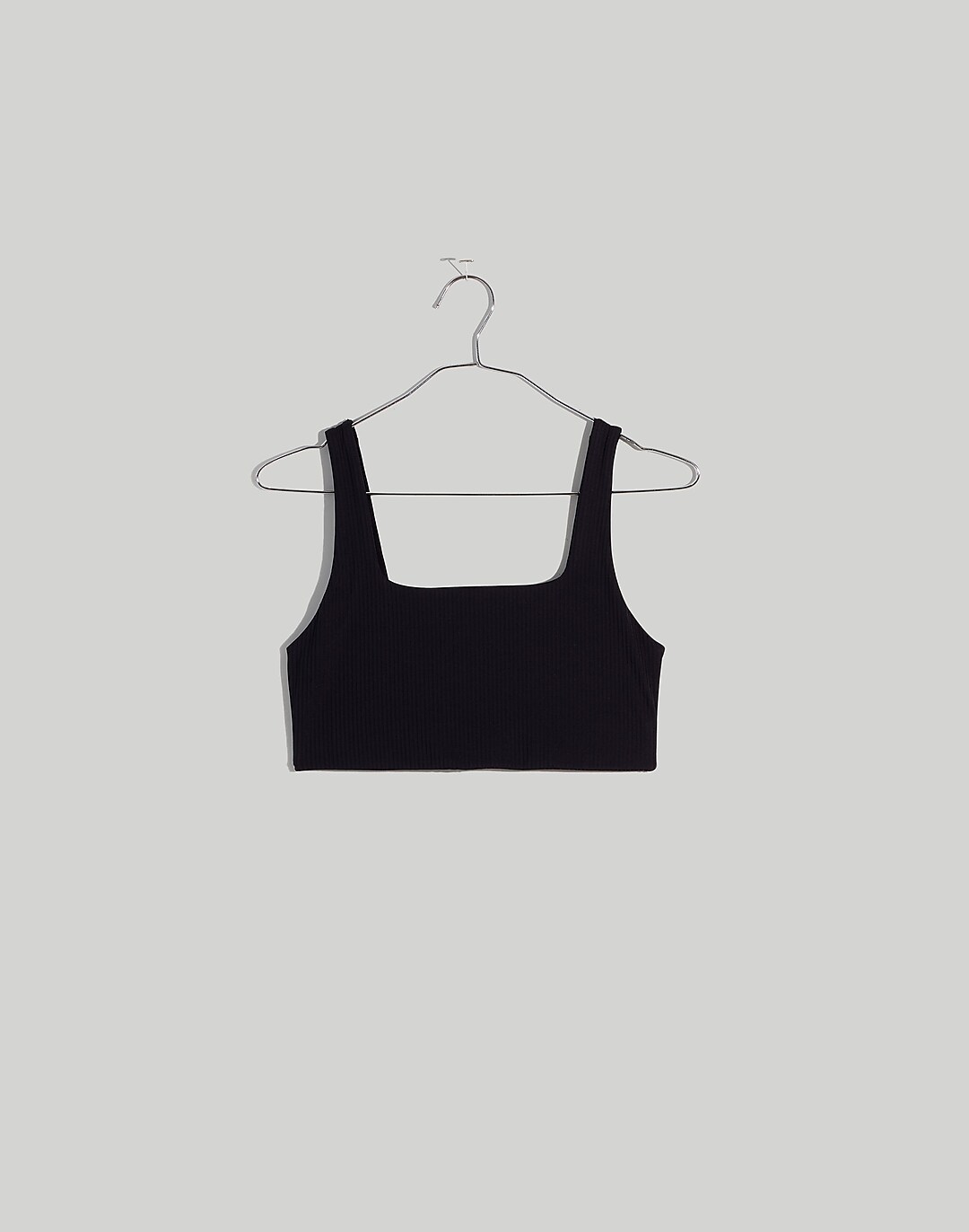 GIRLFRIEND COLLECTIVE Tommy Cropped Sports Bra in Black NWT