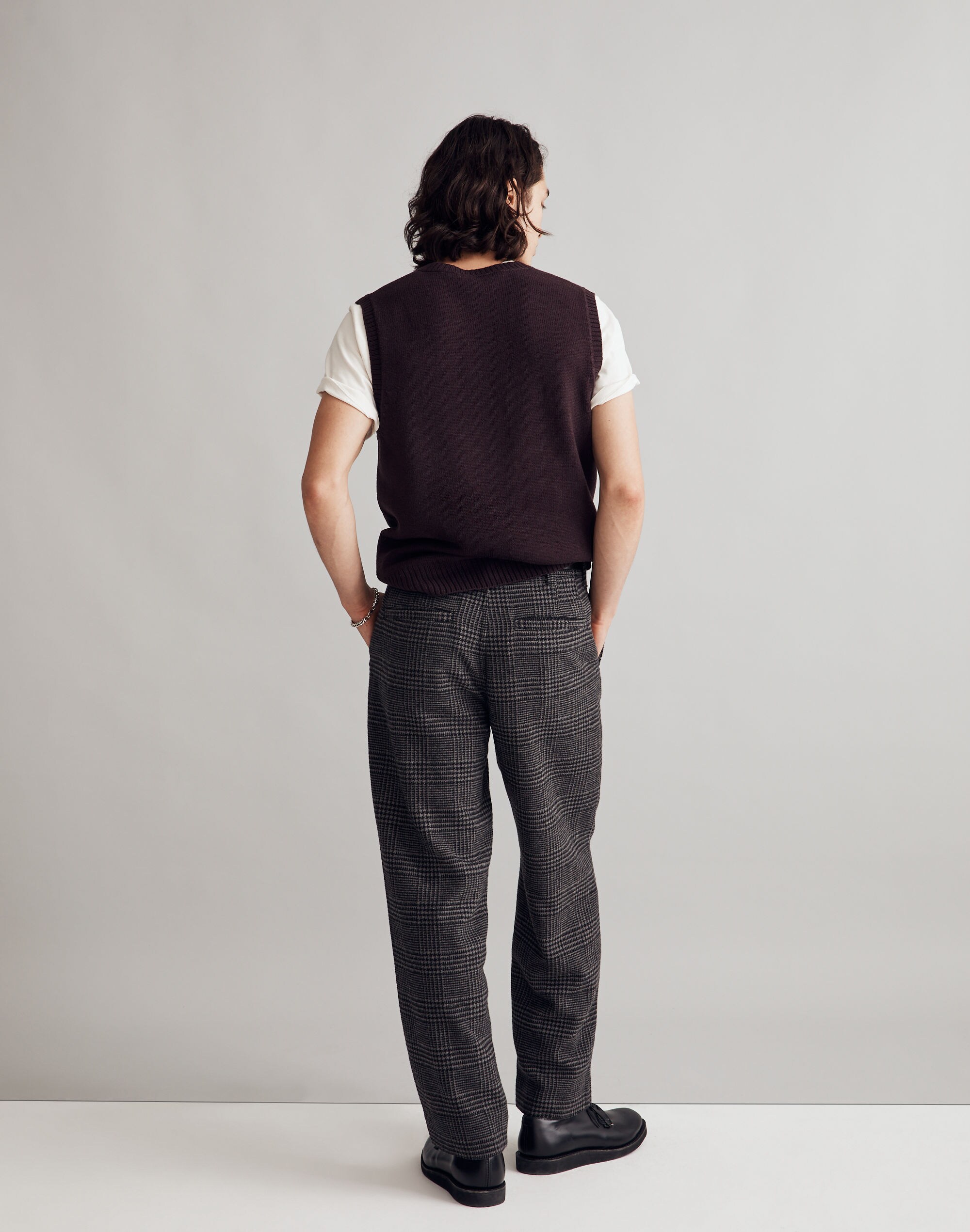 Baggy Straight Wool-Blend Pants | Madewell