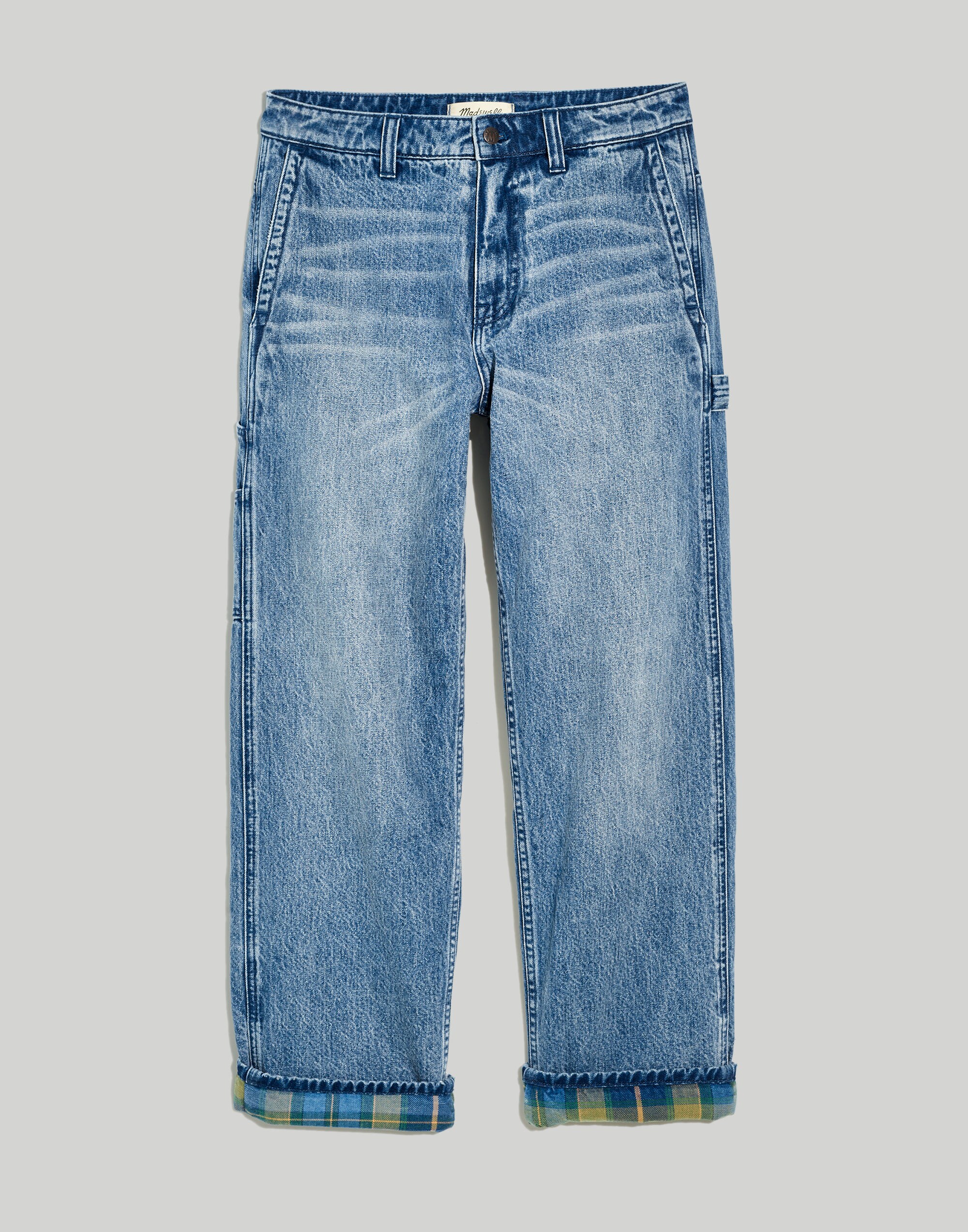 Flannel-Lined Carpenter Jeans Kenton Wash | Madewell